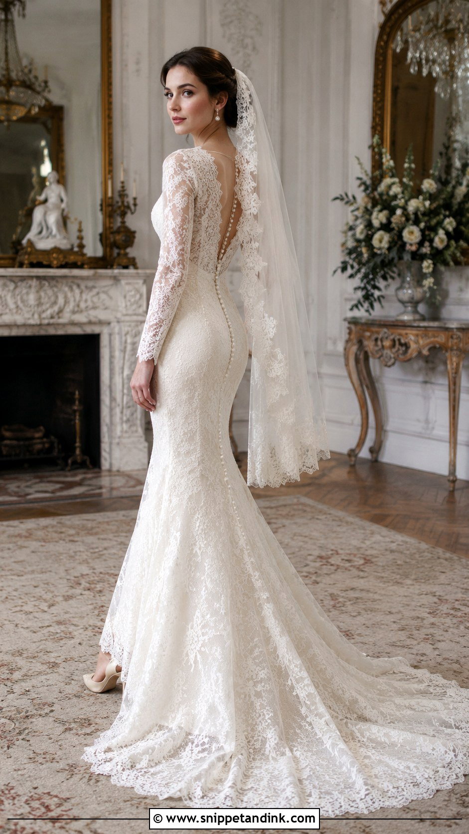 Vintage Mermaid Wedding Gown - Snippet and Ink - 25 Mermaid Wedding Gown Ideas