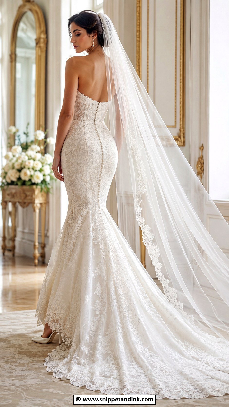 Vintage Mermaid Wedding Gown - Snippet and Ink - 35 Vintage Wedding Gown Ideas