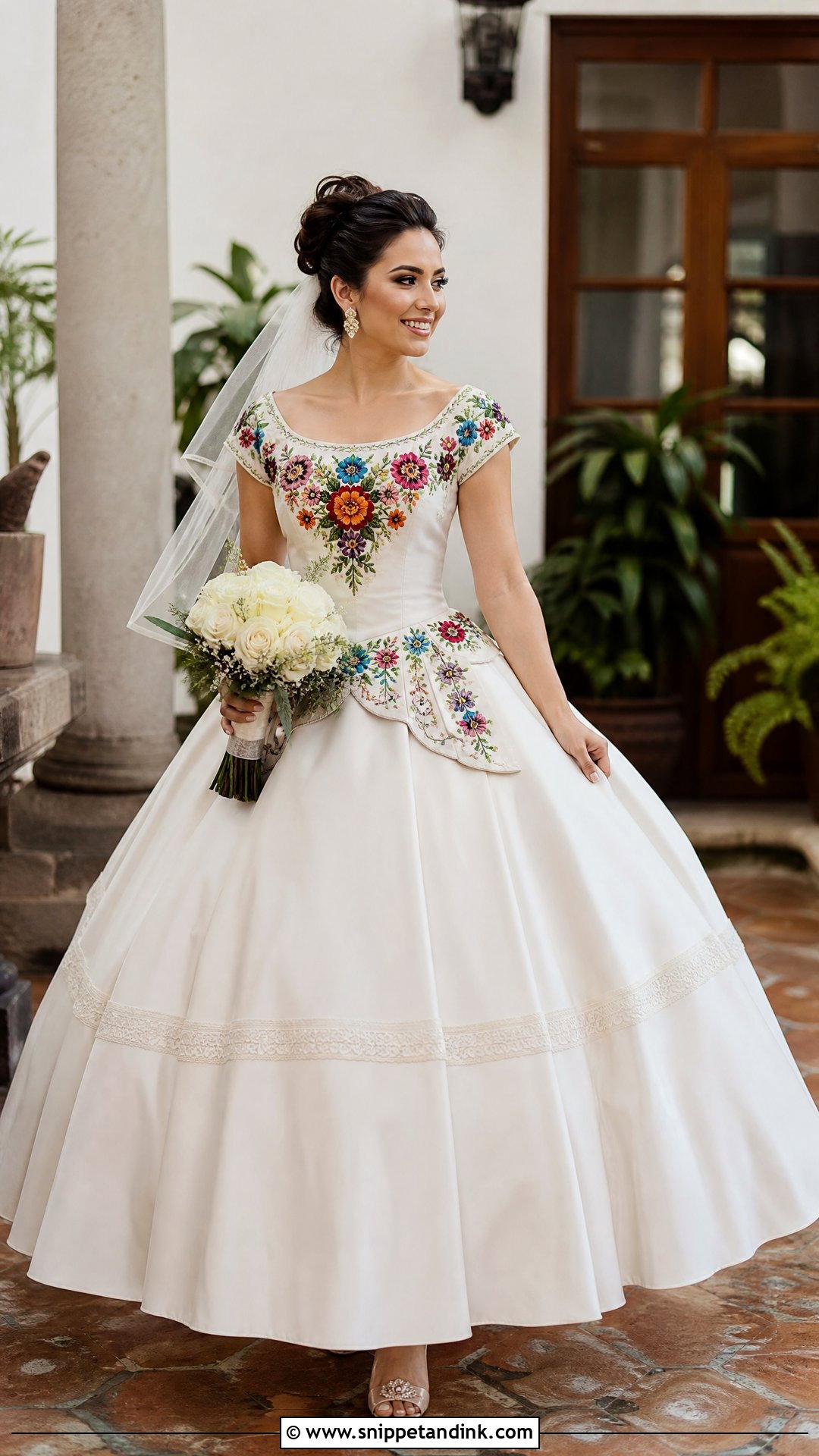 Vintage Mexican Ball Gown Wedding Dress - Snippet and Ink - 25 Vintage Mexican Wedding Dress Ideas