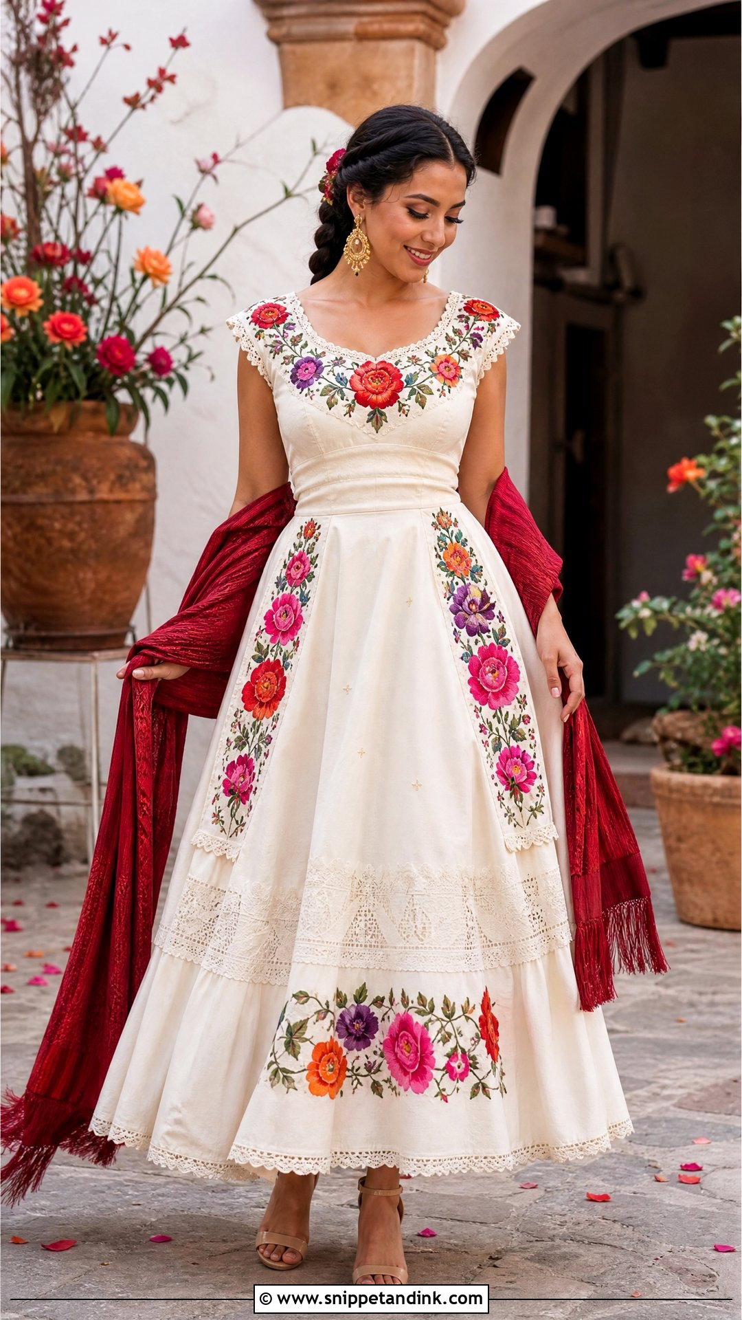 Vintage Mexican Chiapas Wedding Dress - Snippet and Ink - 25 Vintage Mexican Wedding Dress Ideas