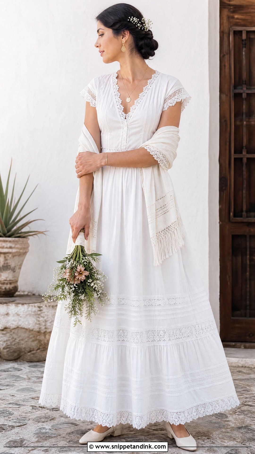 Vintage Mexican Cotton Wedding Dress - Snippet and Ink - 25 Vintage Mexican Wedding Dress Ideas