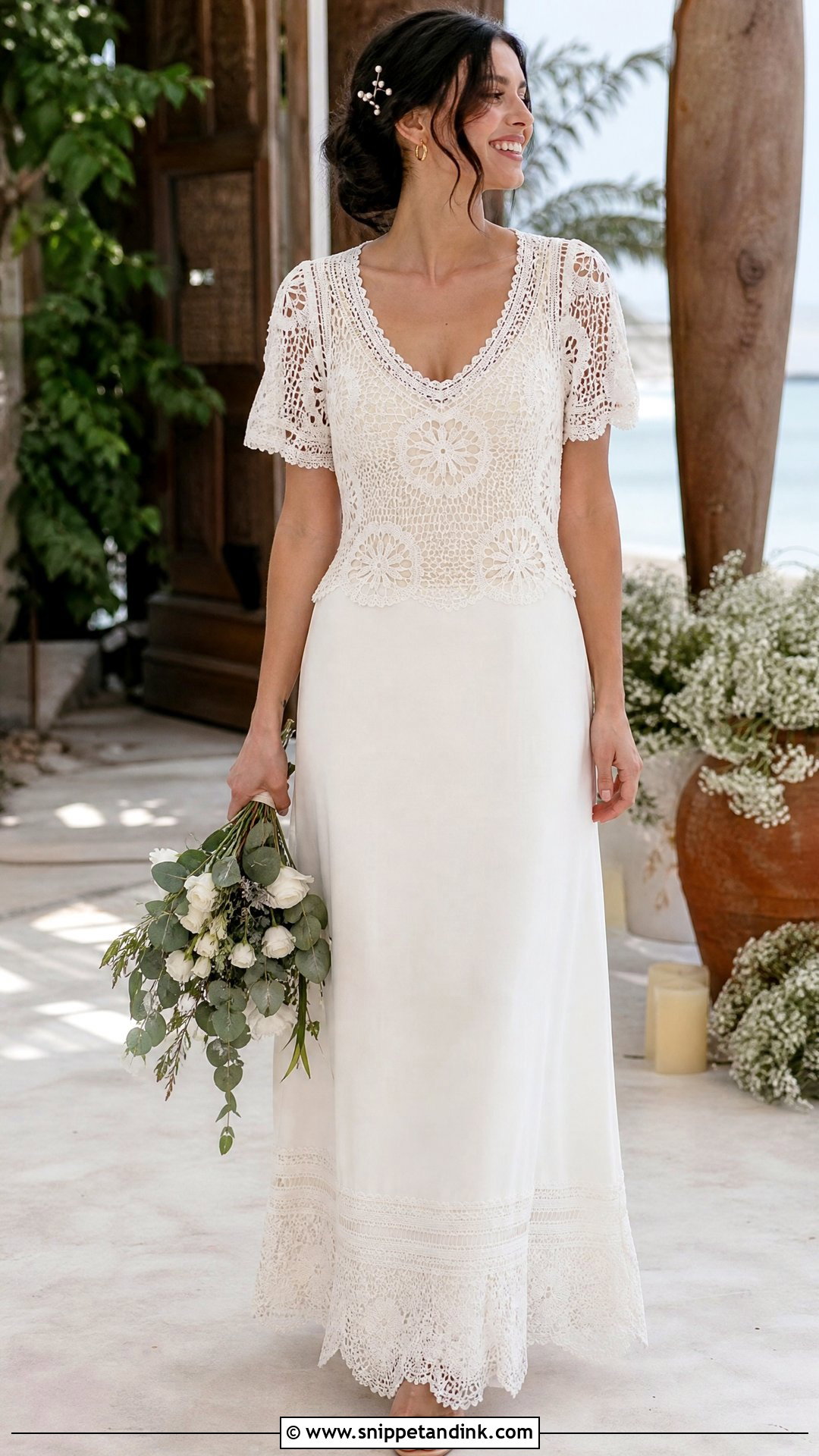 Vintage Mexican Crochet Wedding Dress - Snippet and Ink - 25 Vintage Mexican Wedding Dress Ideas