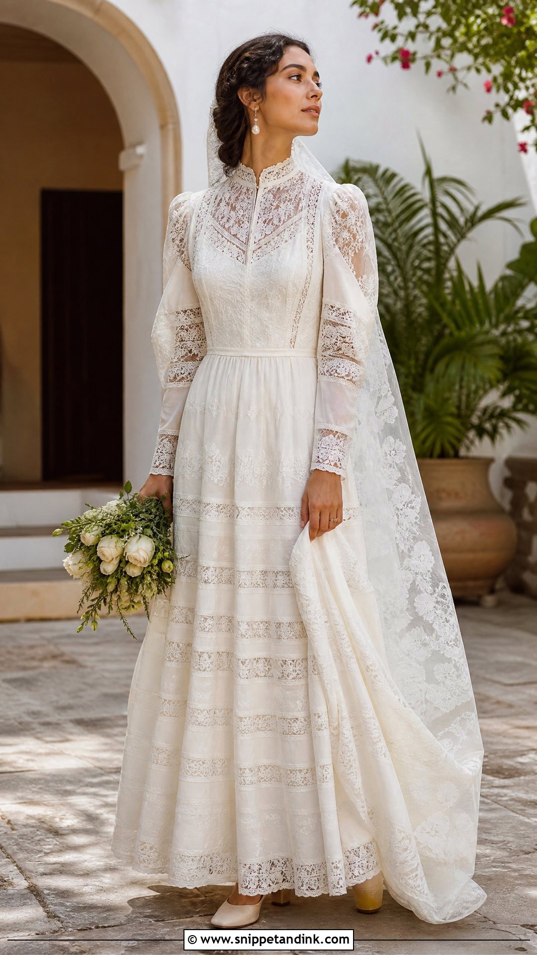 Vintage Mexican Lace Wedding Dress - Snippet and Ink - 25 Vintage Mexican Wedding Dress Ideas