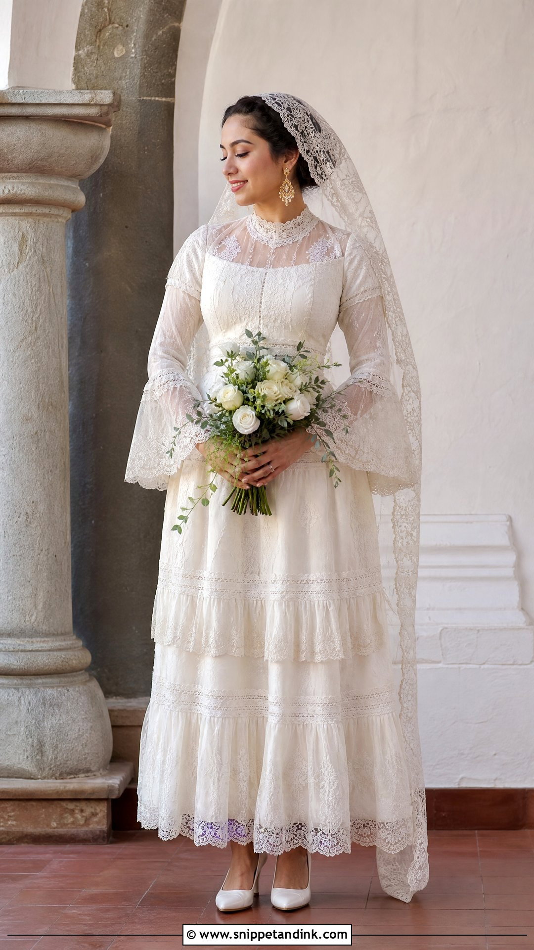 Vintage Mexican Long Sleeve Wedding Dress - Snippet and Ink - 25 Vintage Mexican Wedding Dress Ideas