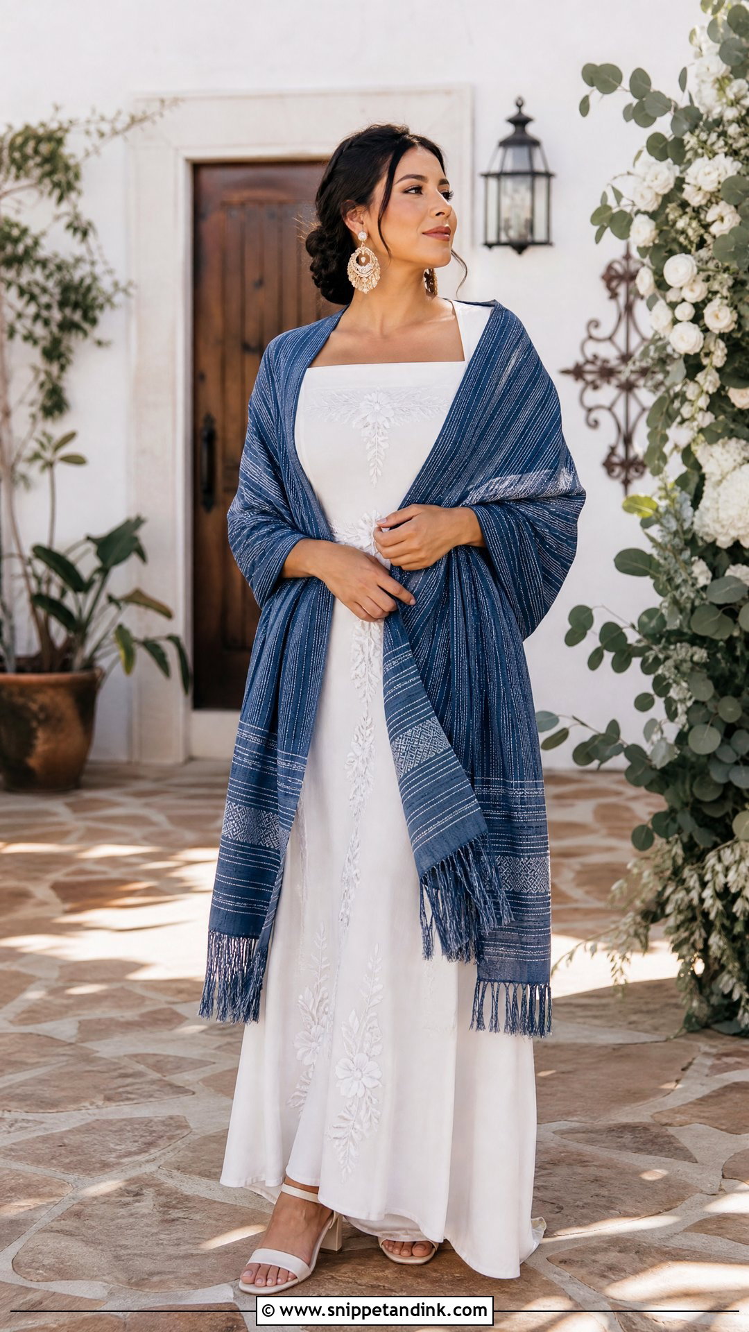 Vintage Mexican Rebozo Wedding Dress - Snippet and Ink - 25 Vintage Mexican Wedding Dress Ideas