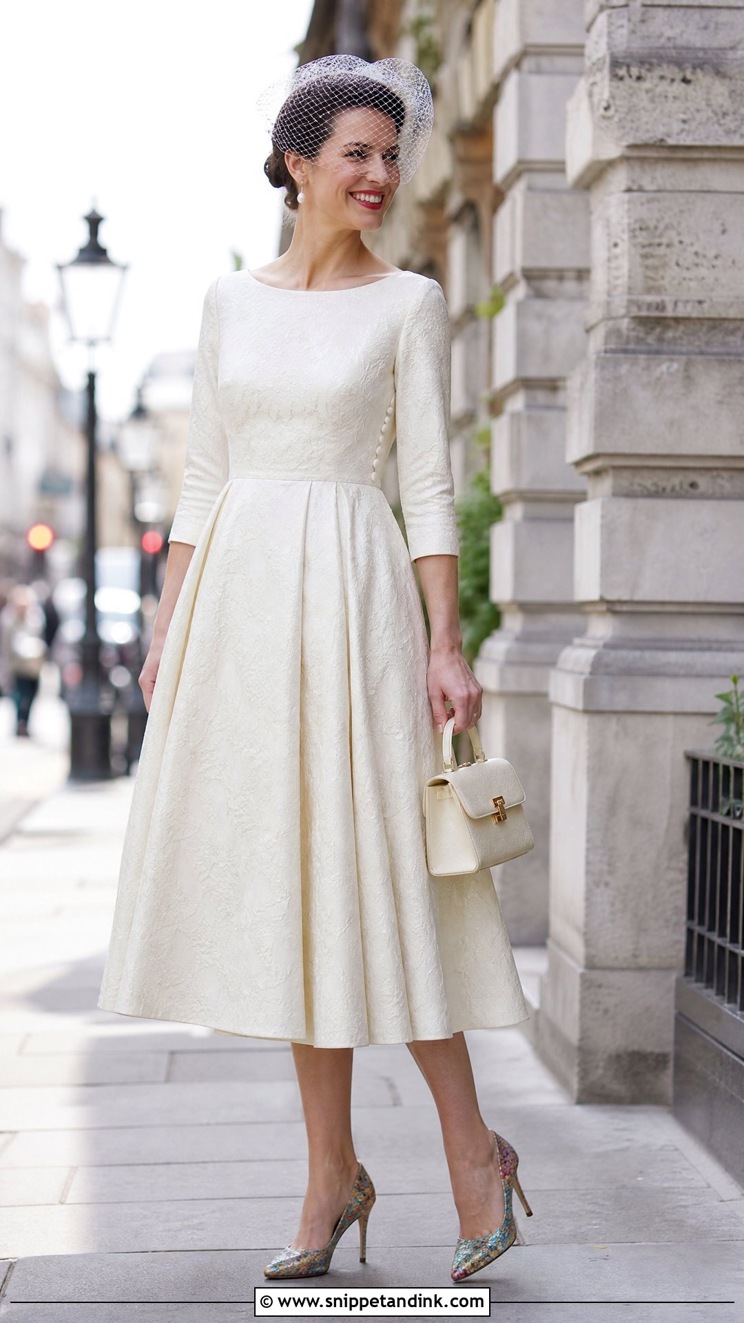 Vintage Midi Indie Wedding Dress - Snippet and Ink - 25 Indie Wedding Dress Ideas