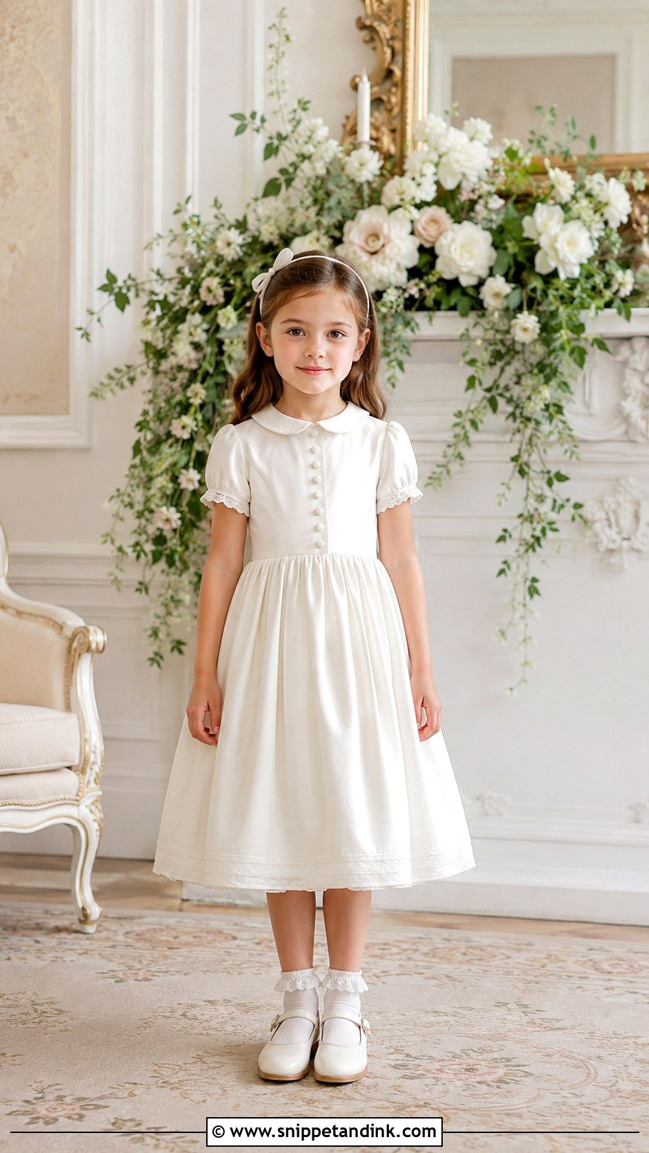 Vintage Mini Bride Dress With Lace Socks - Snippet and Ink - 20 Mini Bride Dress Kids Ideas