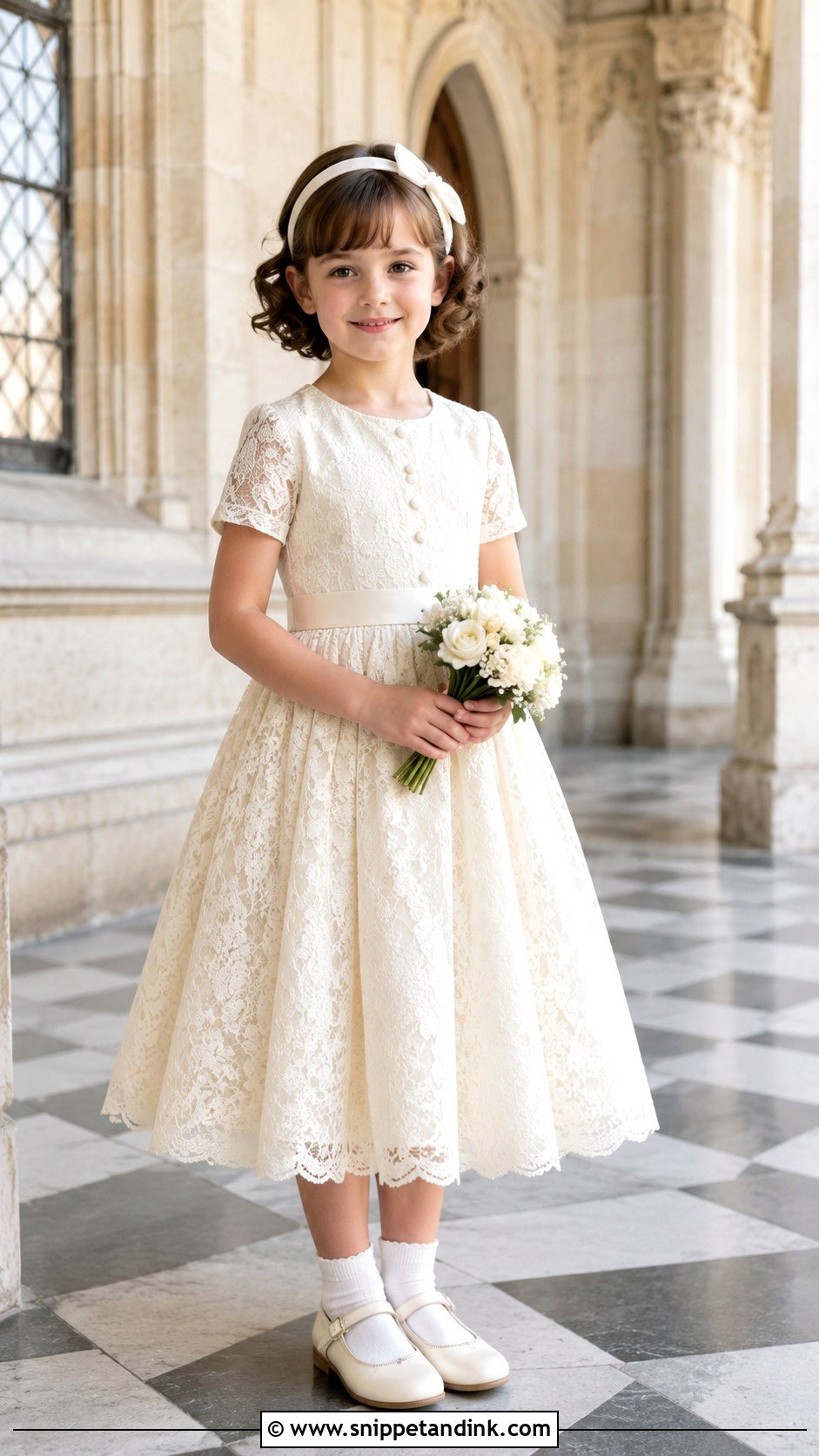 Vintage Mini Bride Tea Length Dress - Snippet and Ink - 20 Mini Bride Ideas