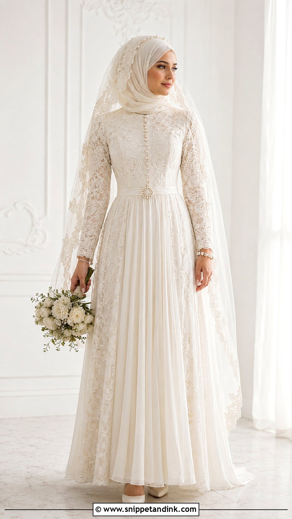 Vintage Muslim Wedding Dress - Snippet and Ink - 25 Modern Muslim Wedding Dresses