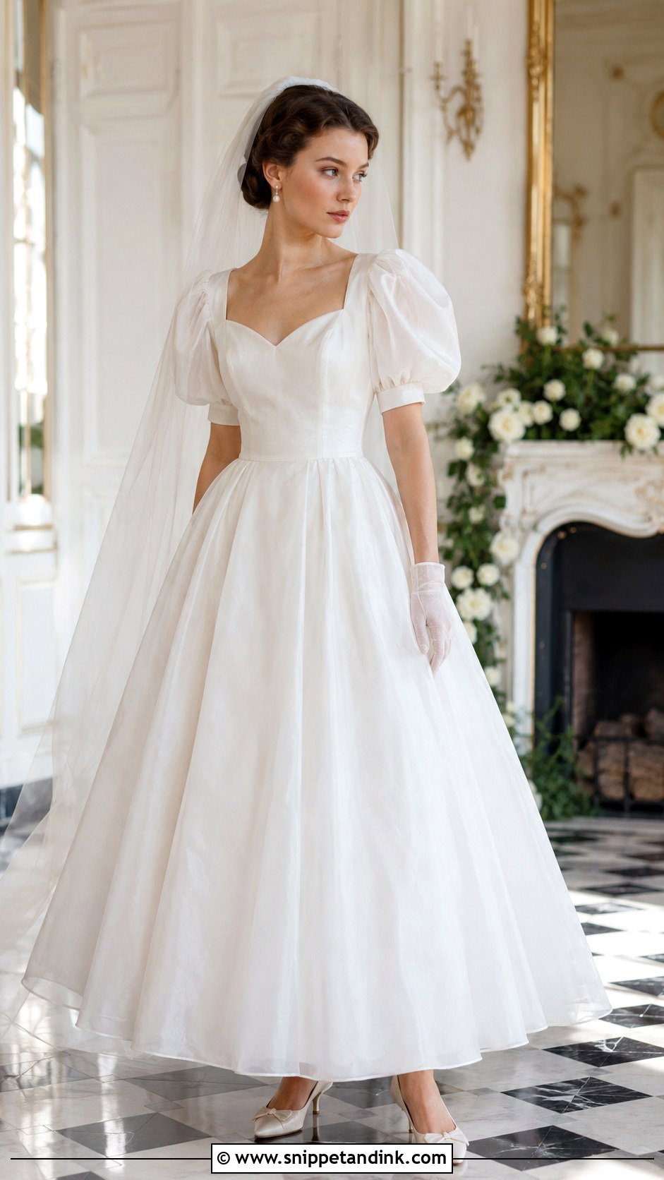 Vintage Organza Wedding Dress - Snippet and Ink - 30 Unique Vintage Wedding Dresses