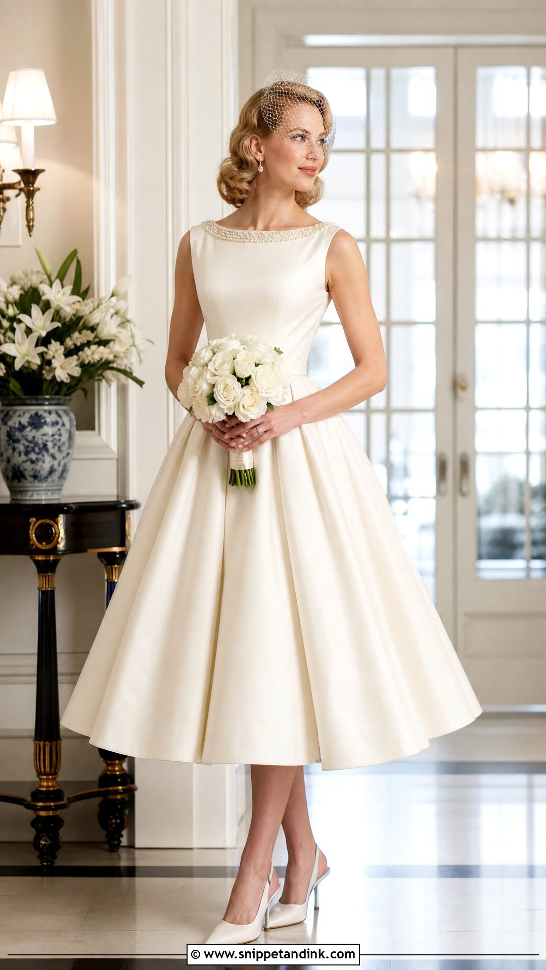 Vintage Pearl Wedding Dress - Snippet and Ink - 20 Pearl Detail Wedding Dress Ideas