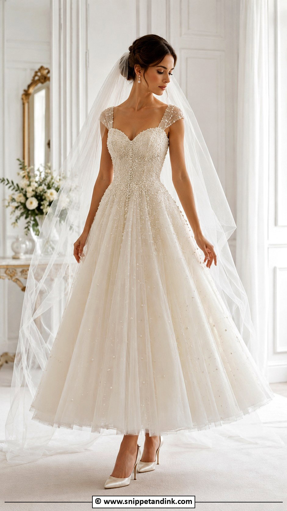 Vintage Pearl Wedding Gown - Snippet and Ink - 35 Vintage Wedding Gown Ideas