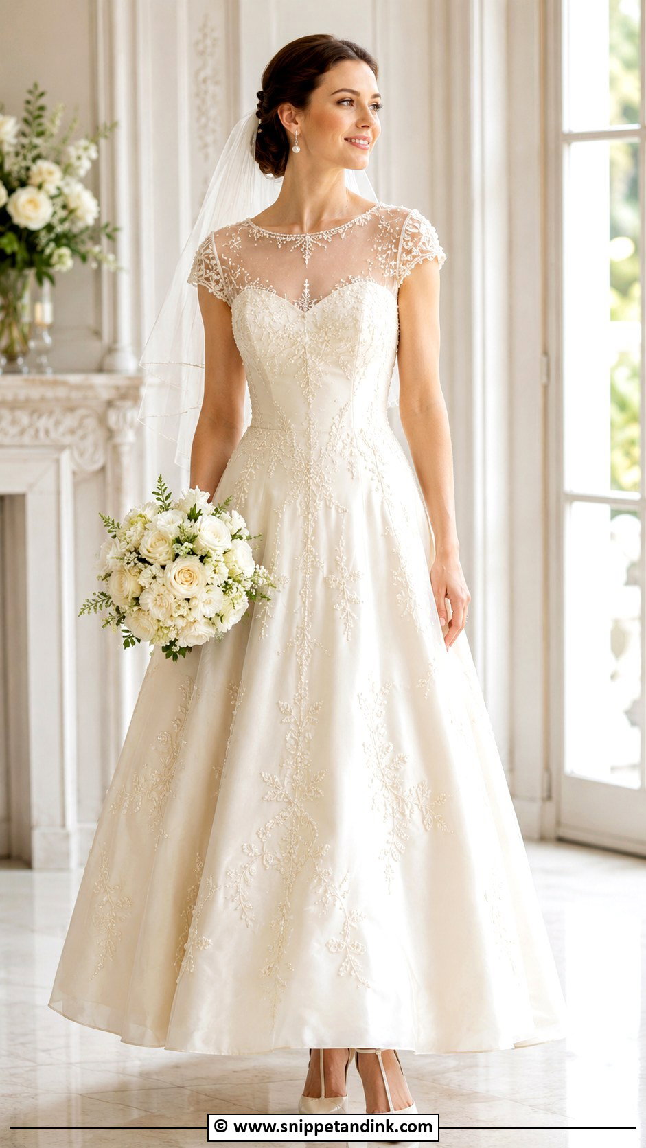Vintage Pearl Wedding Gown - Snippet and Ink - 25 Vintage Wedding Gowns