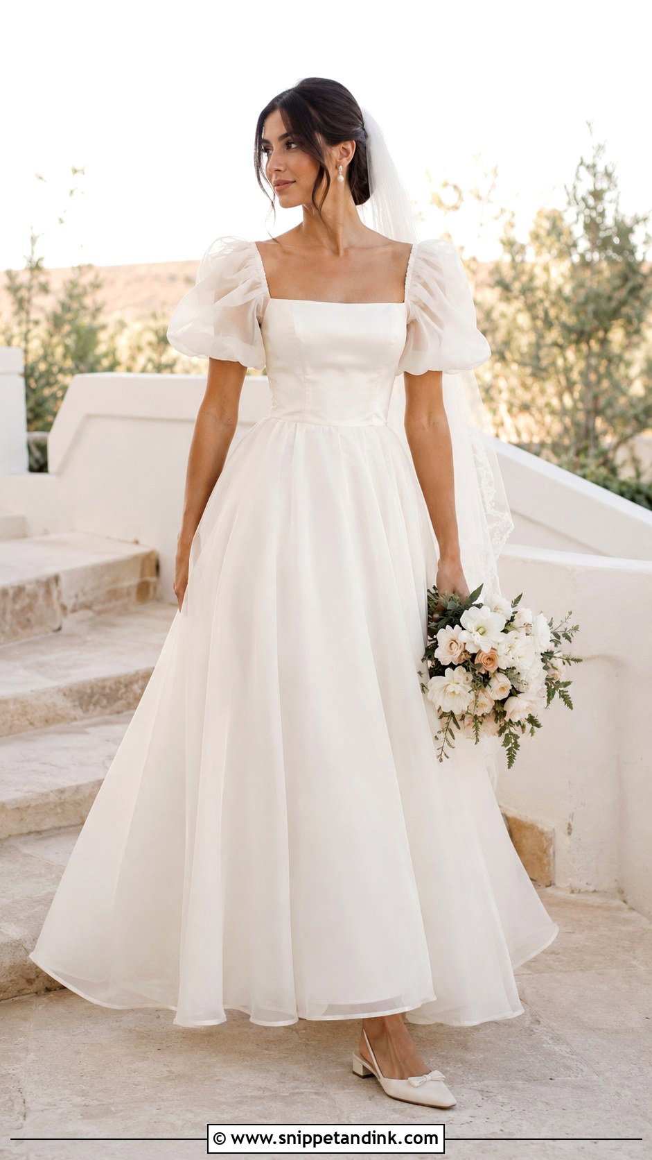 Vintage Puff Sleeve Wedding Dress - Snippet and Ink - 30 Unique Vintage Wedding Dresses
