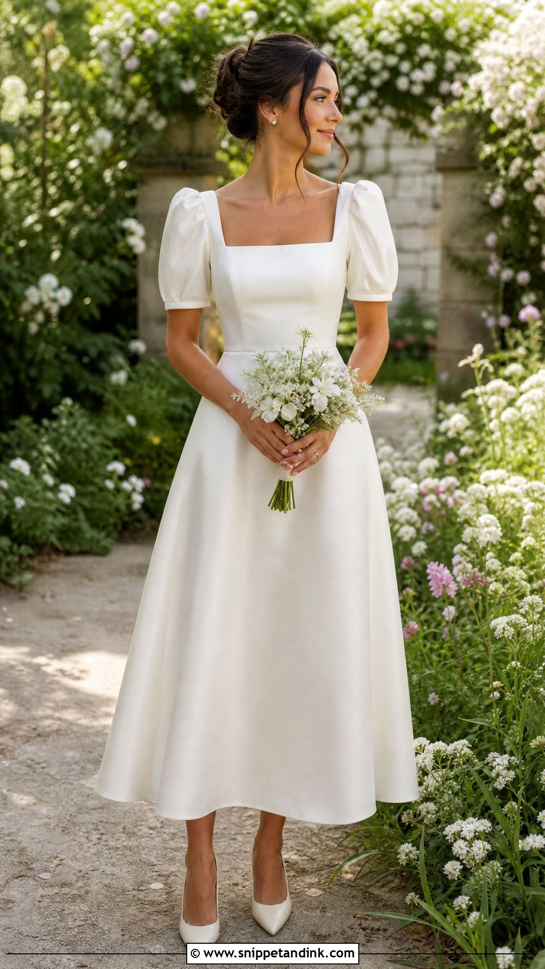 Vintage Puff Sleeve Wedding Dress - Snippet and Ink - 25 Simple Vintage Wedding Dress Ideas