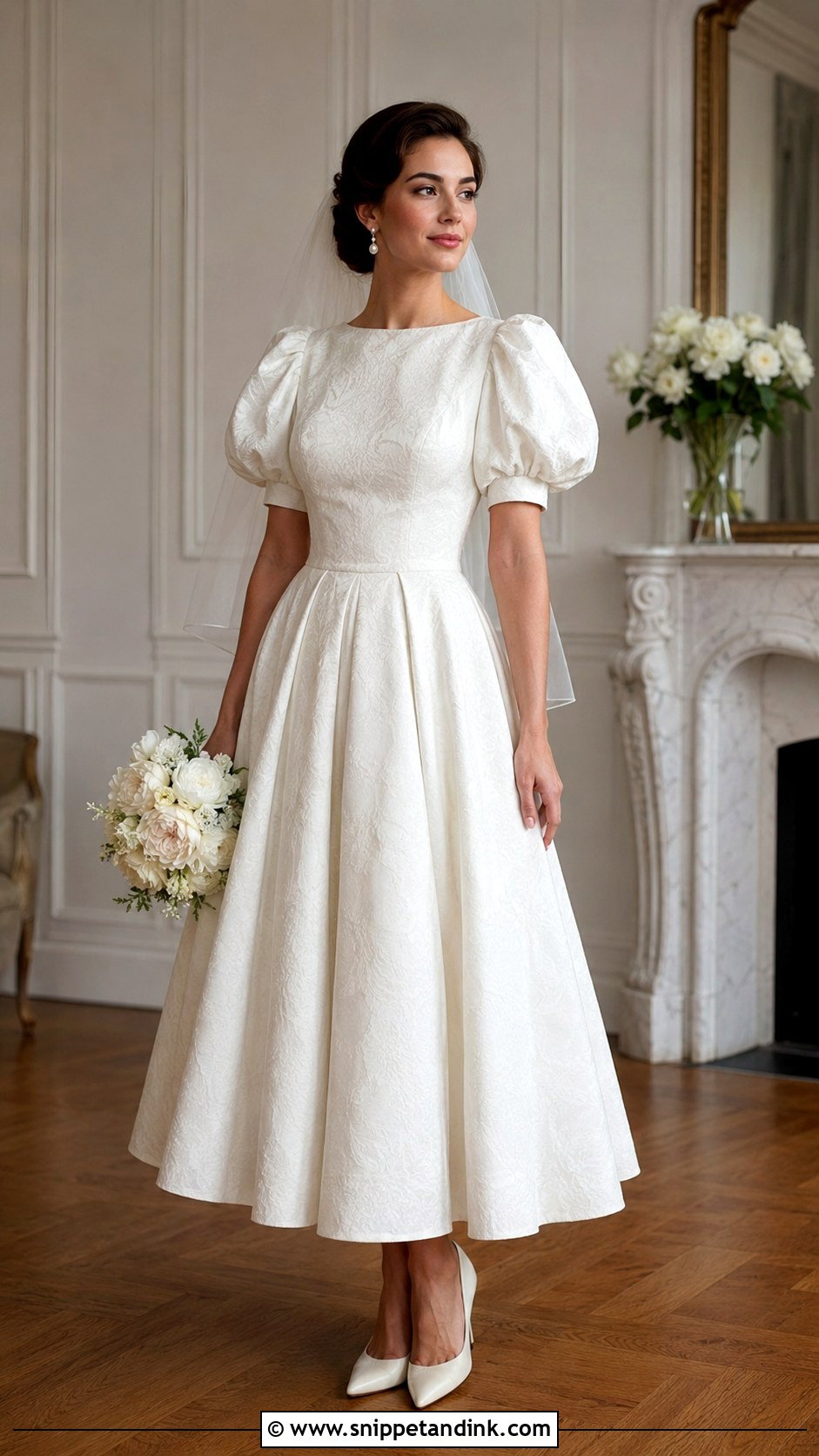 Vintage Puffy Sleeve Wedding Dress - Snippet and Ink - 25 Wedding Dress Puffy Sleeves