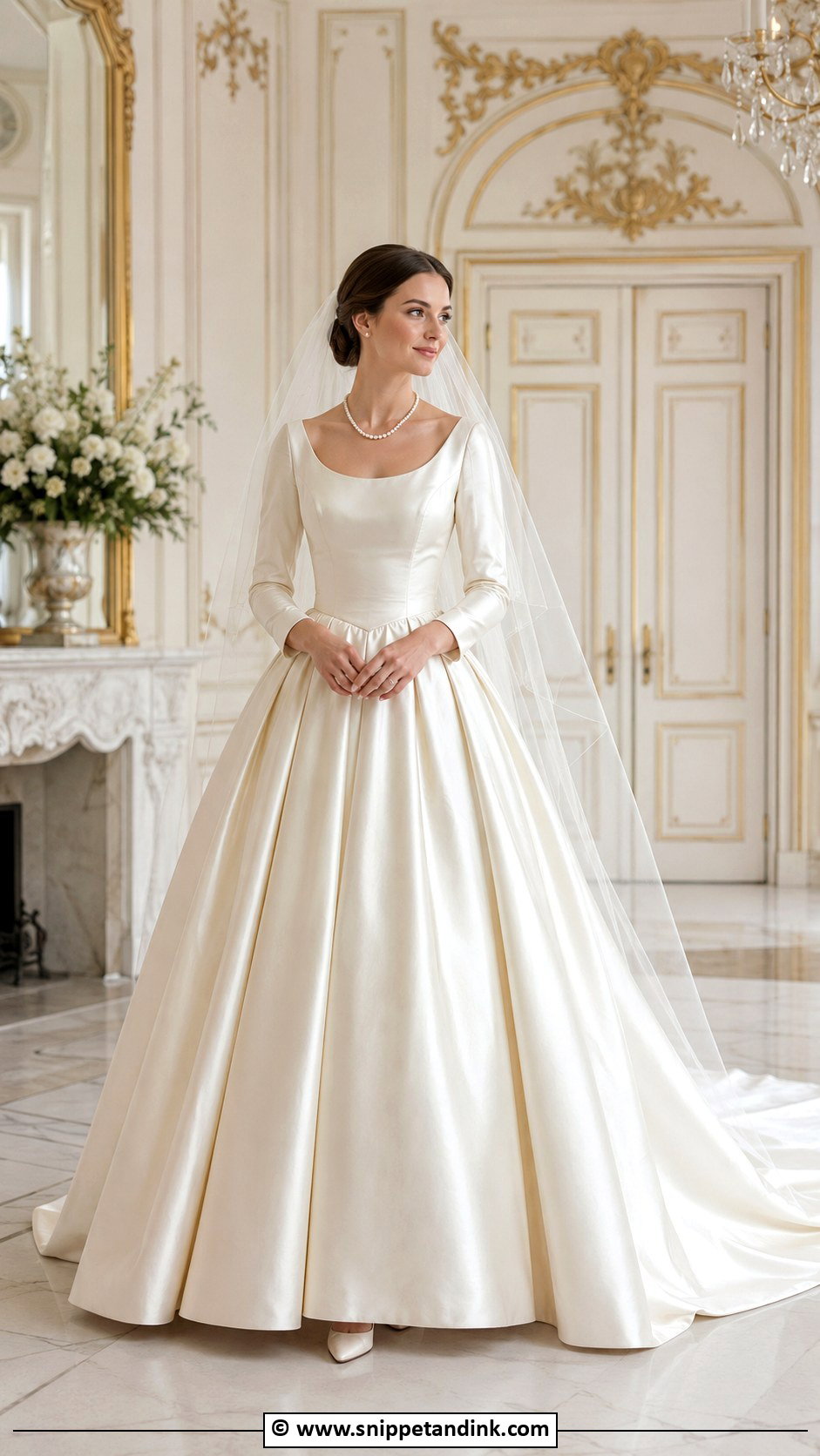 Vintage Satin Ball Gown - Snippet and Ink - 25 Vintage Wedding Gowns