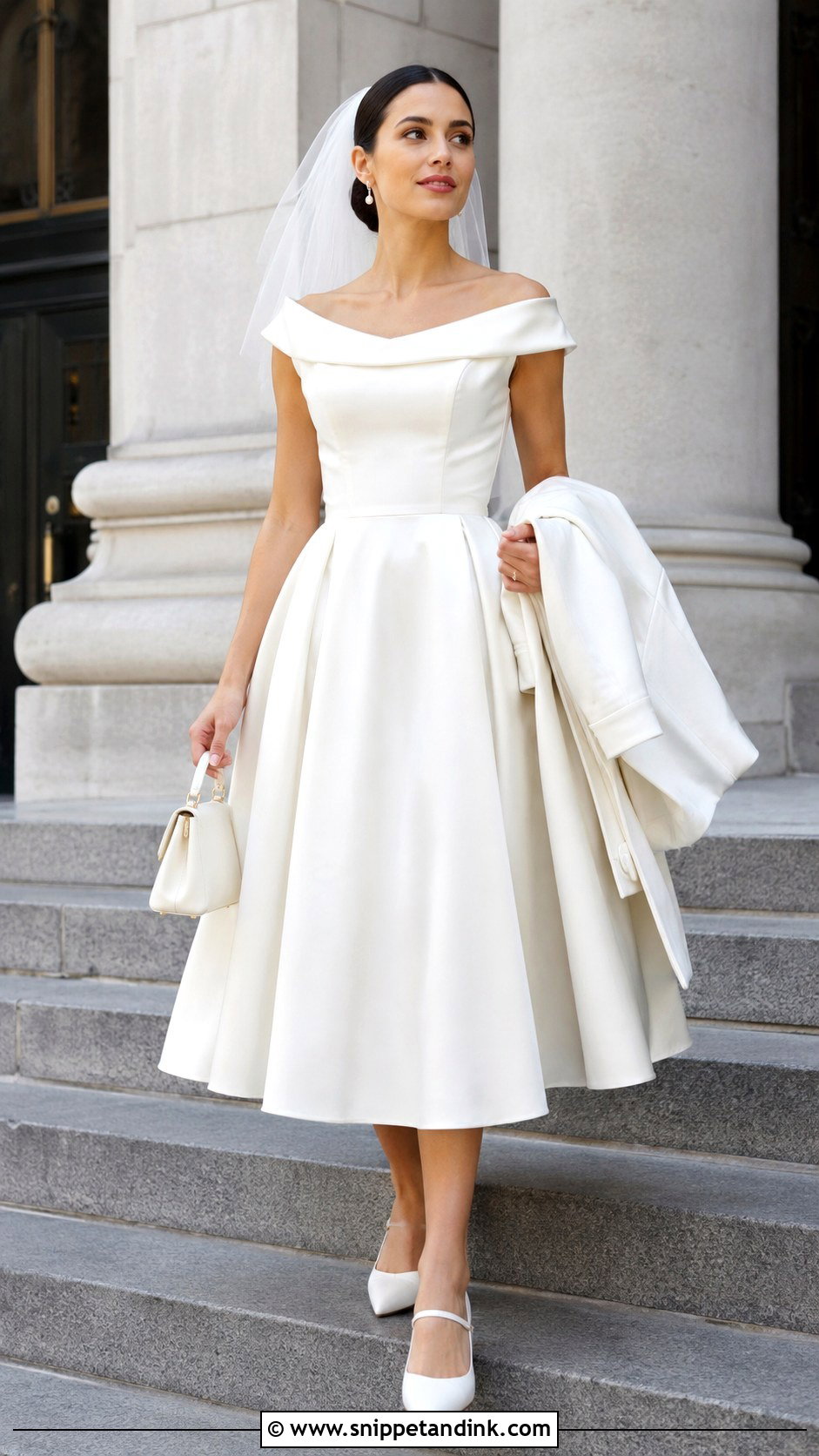 Vintage Satin Courthouse Wedding Dress - Snippet and Ink - 20 Vintage Satin Wedding Dress Ideas