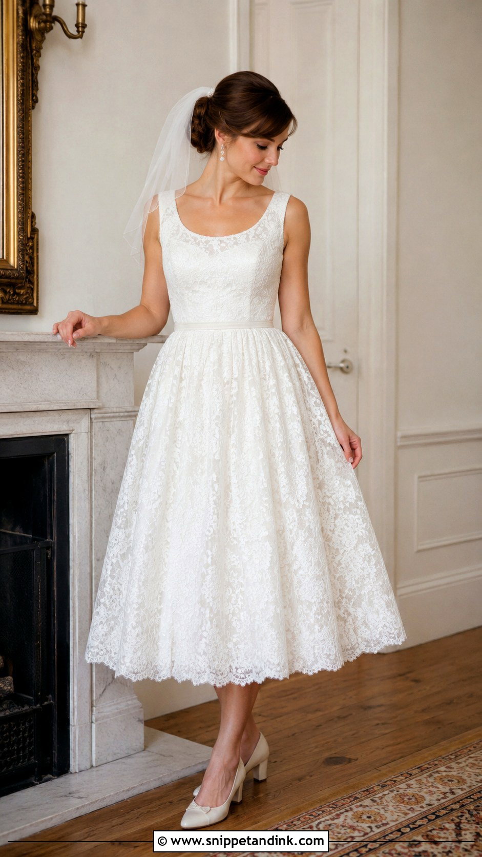 Vintage Scoop Neck Wedding Dress - Snippet and Ink - 25 Scoop Neck Wedding Dress Ideas