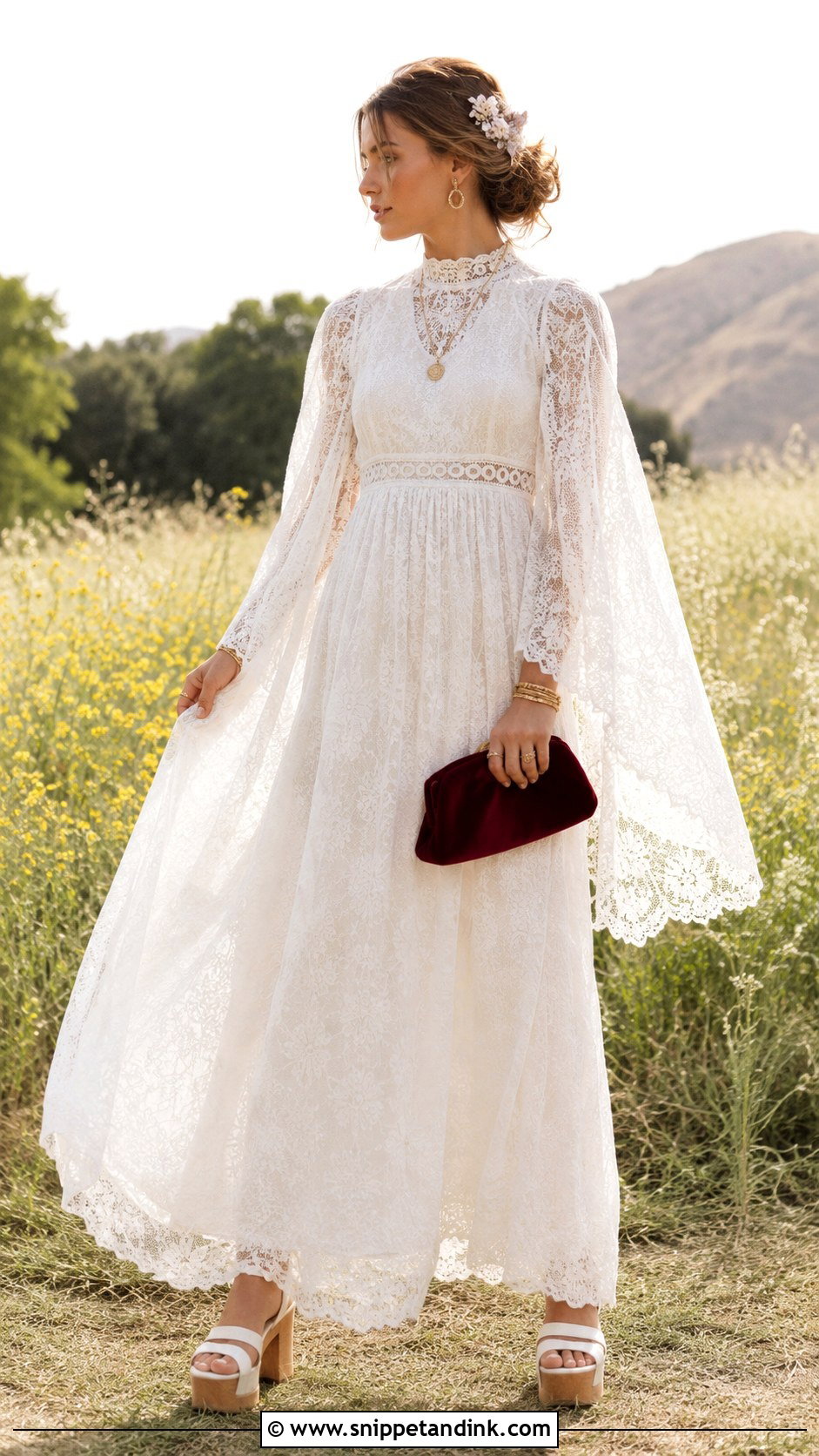 Vintage Seventies Wedding Dress - Snippet and Ink - 20 Alternative Bride Dress Ideas