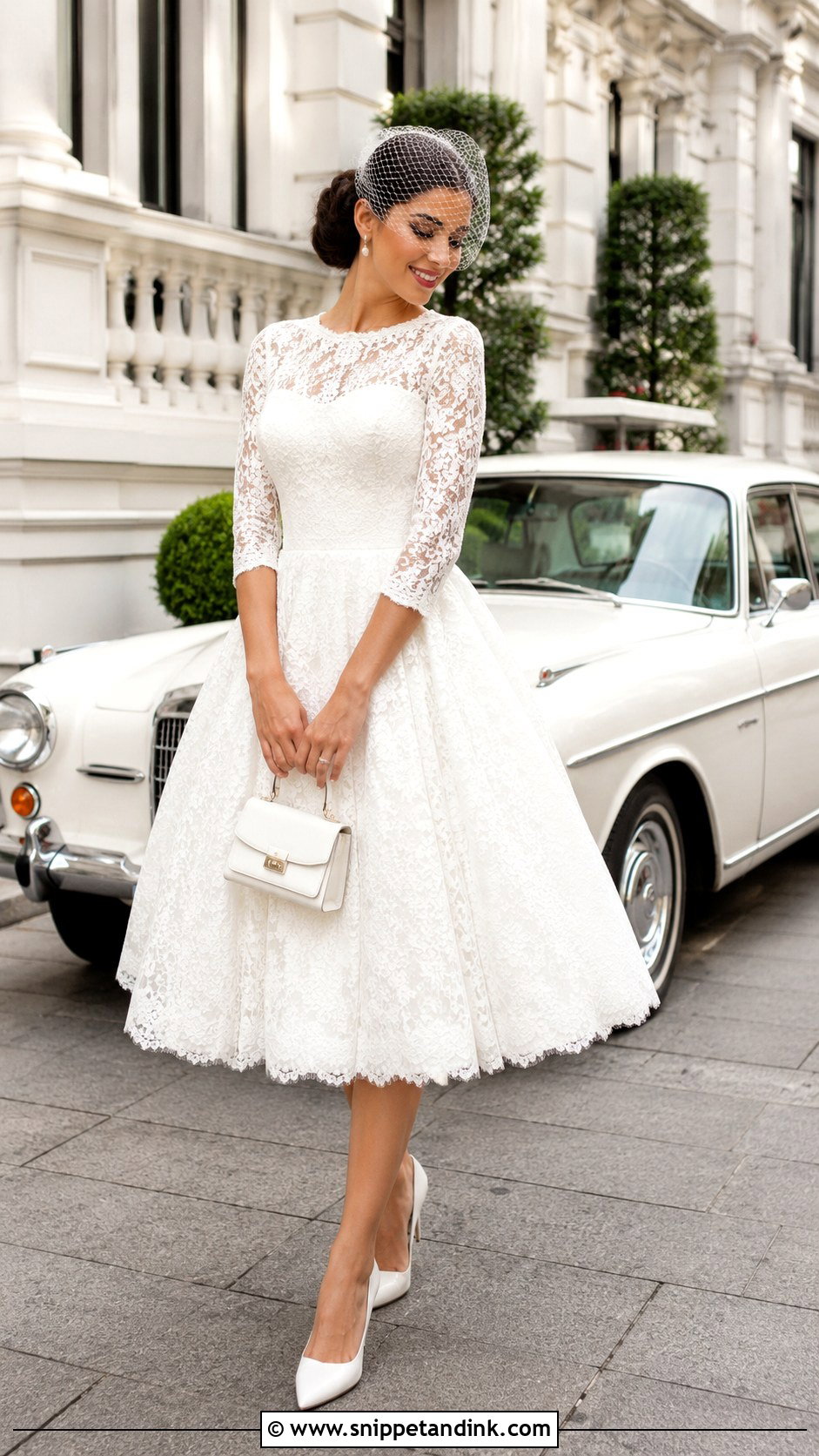 Vintage Short Bridal Dress - Snippet and Ink - 30 Short Bridal Dress Ideas