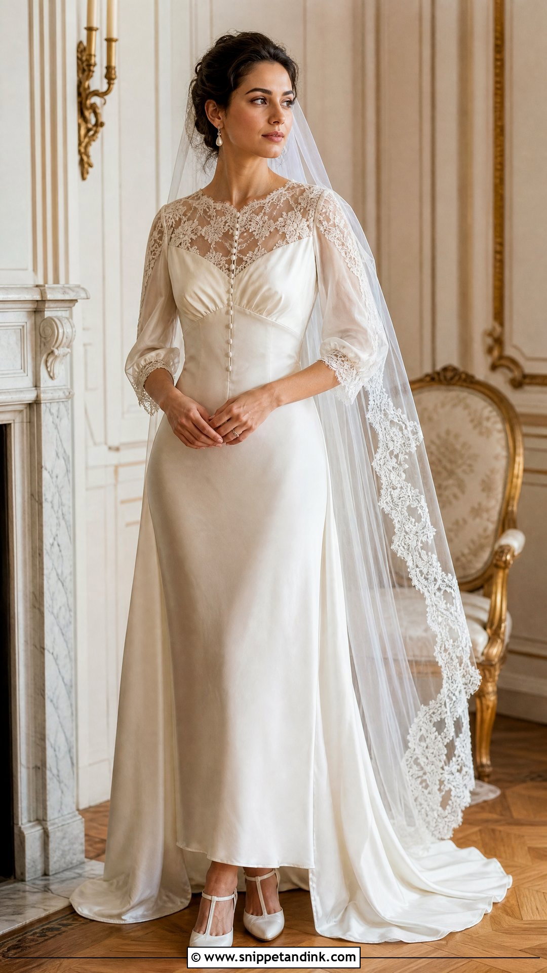 Vintage Silk And Lace Wedding Dress - Snippet and Ink - 25 Silk and Lace Wedding Dress Ideas