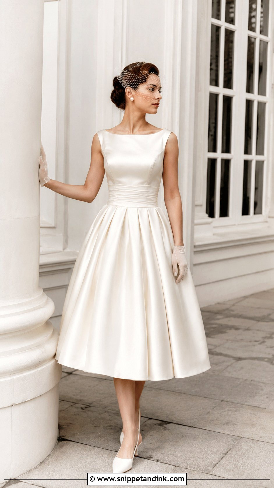 Vintage Tea Length Bridal Dress - Snippet and Ink - 20 Alternative Bridal Ideas