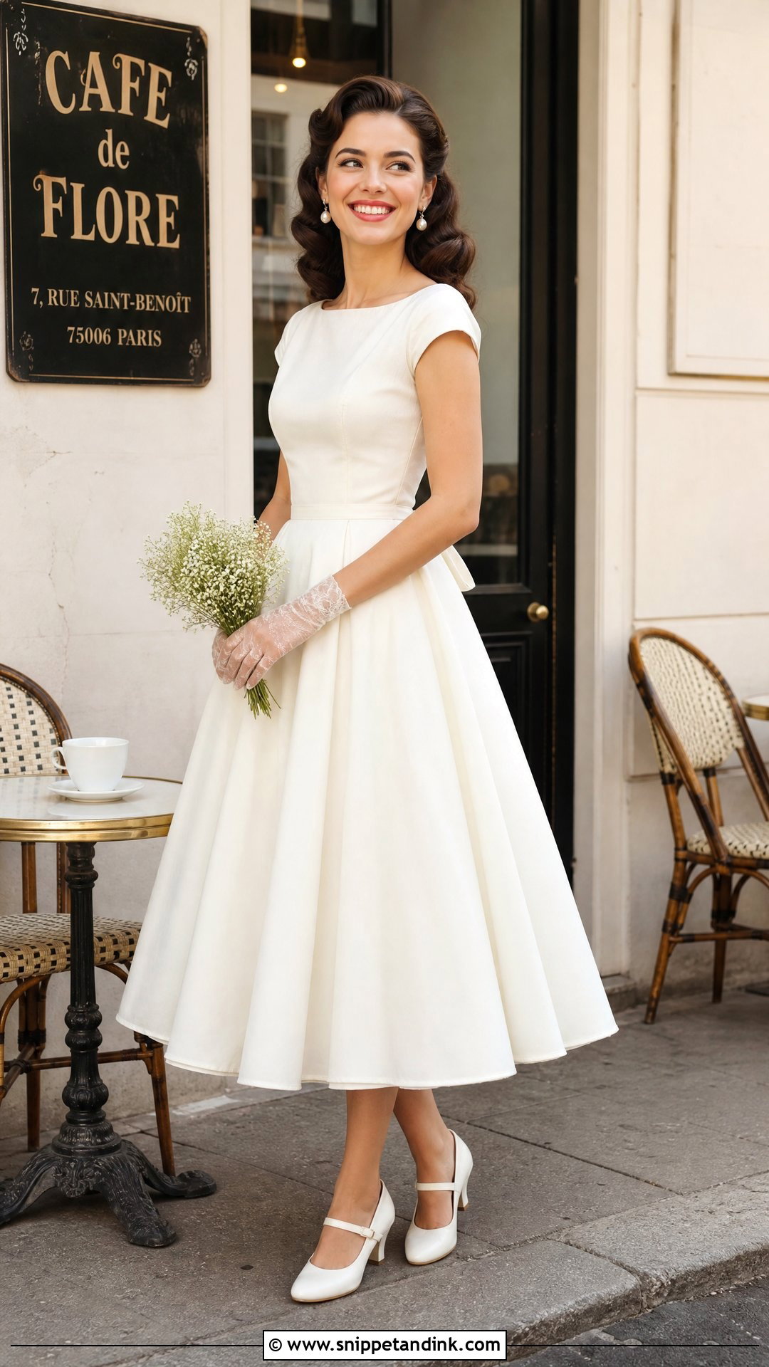 Vintage Tea Length Dress Prewedding Dress - Snippet and Ink - 25 Prewedding Dress Ideas
