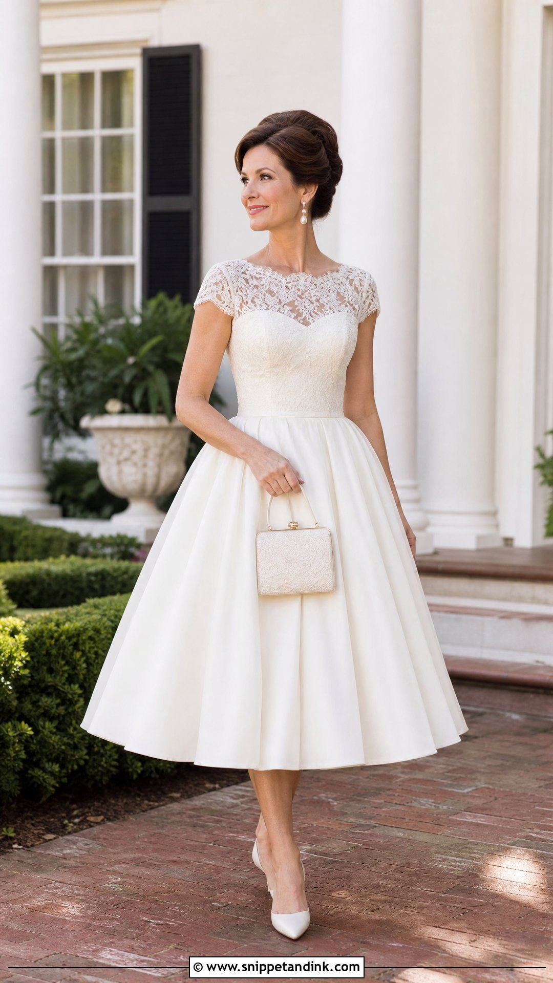 Vintage Tea Length Vow Renewal Dress - Snippet and Ink - 20 Vowel Renewal Dresses Ideas