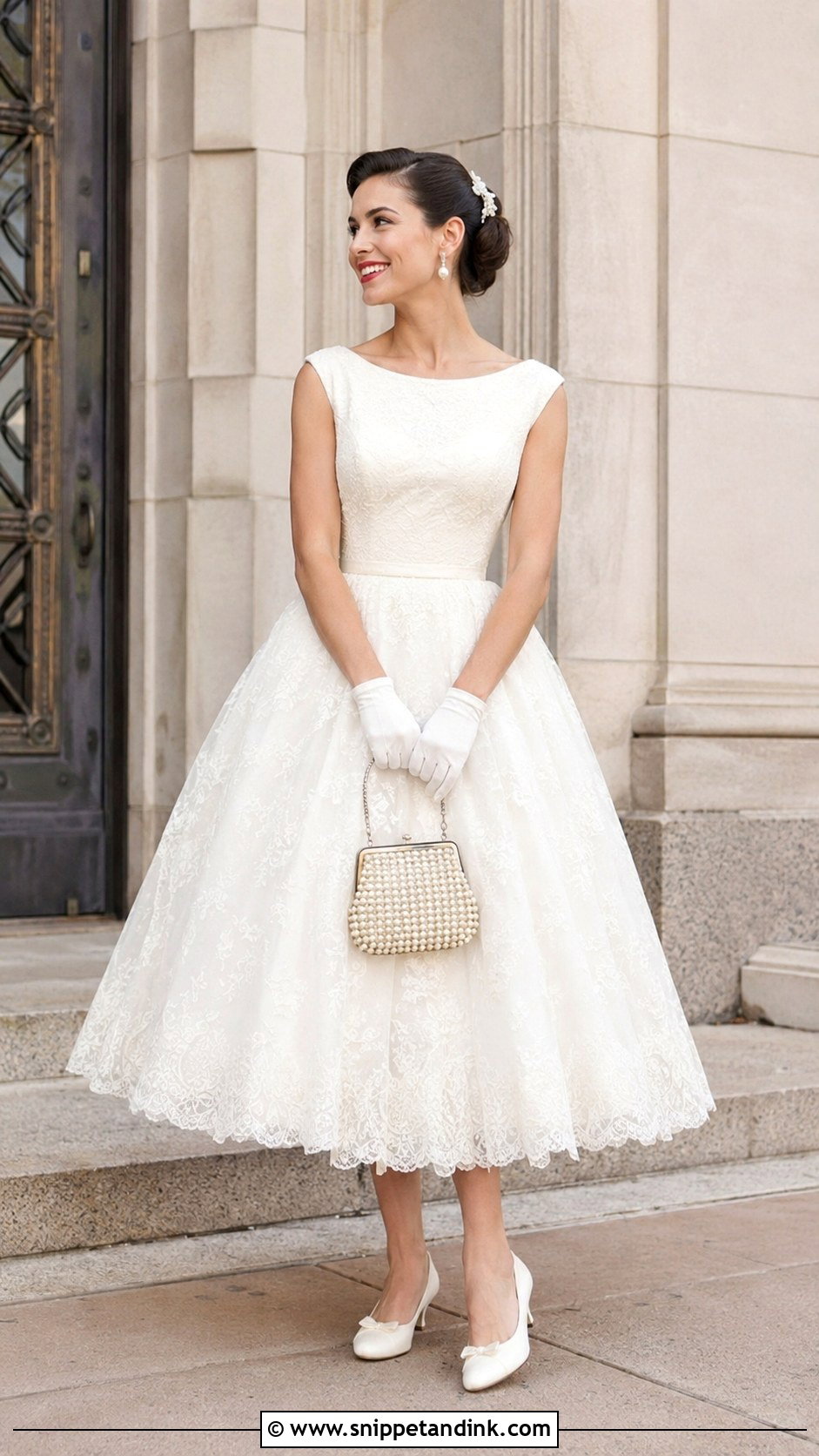 Vintage Tea Length Wedding Dress - Snippet and Ink - 20 Anti Bride Wedding Dress Ideas