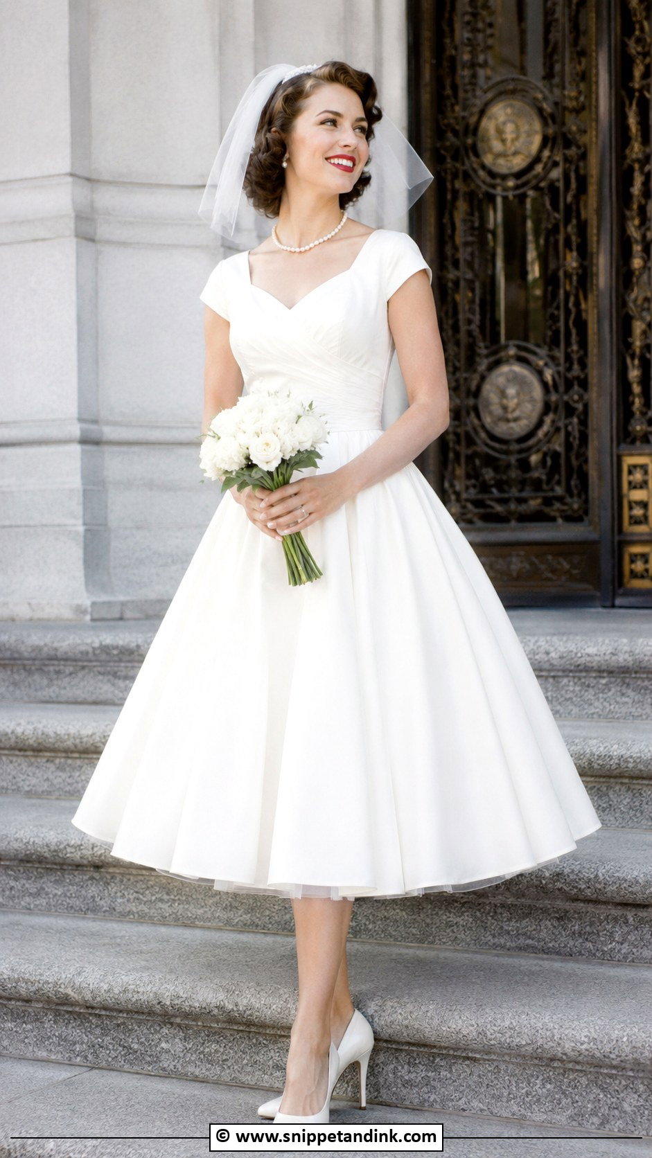 Vintage Tea Length Wedding Dress - Snippet and Ink - 30 Tea Length Wedding Dress Ideas