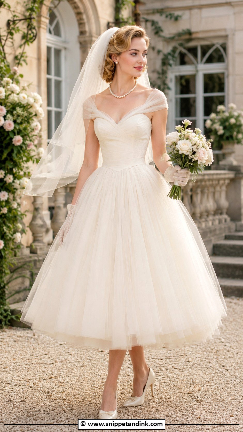 Vintage Tulle Wedding Dress - Snippet and Ink - 25 Vintage Style Wedding Dresses
