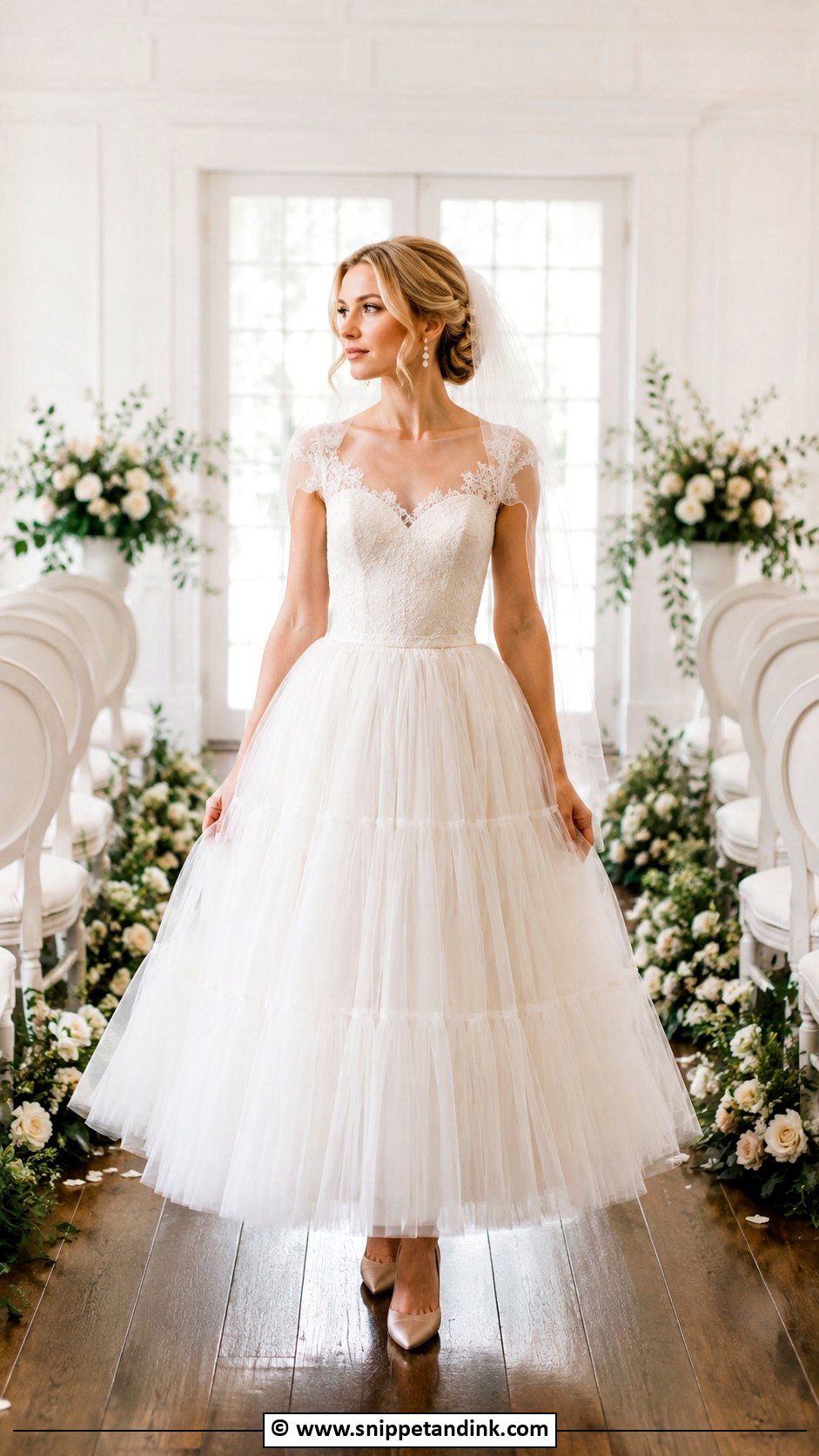 Vintage Tulle Wedding Gown - Snippet and Ink - 25 Vintage Wedding Gowns
