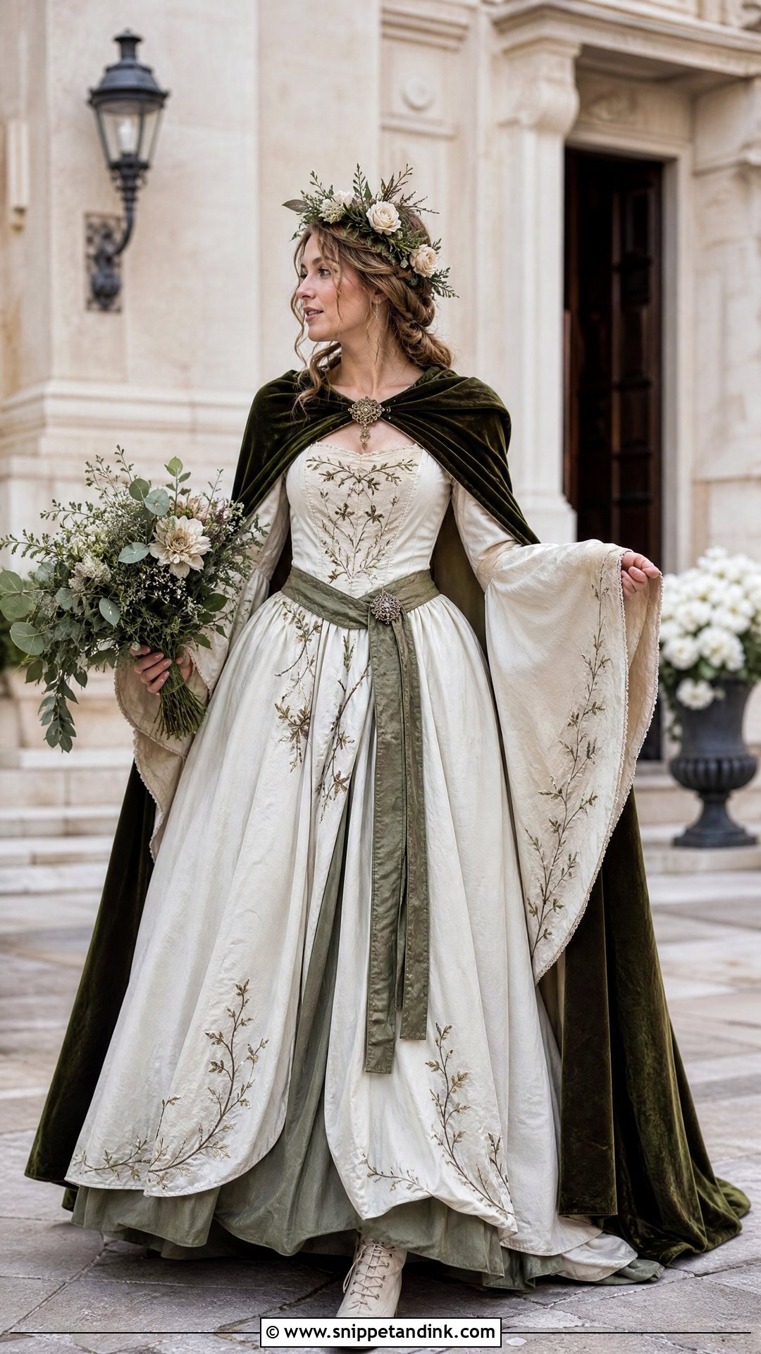 Vintage Upcycled Pagan Wedding Dress - Snippet and Ink - 20 Pagan Wedding Dress Ideas