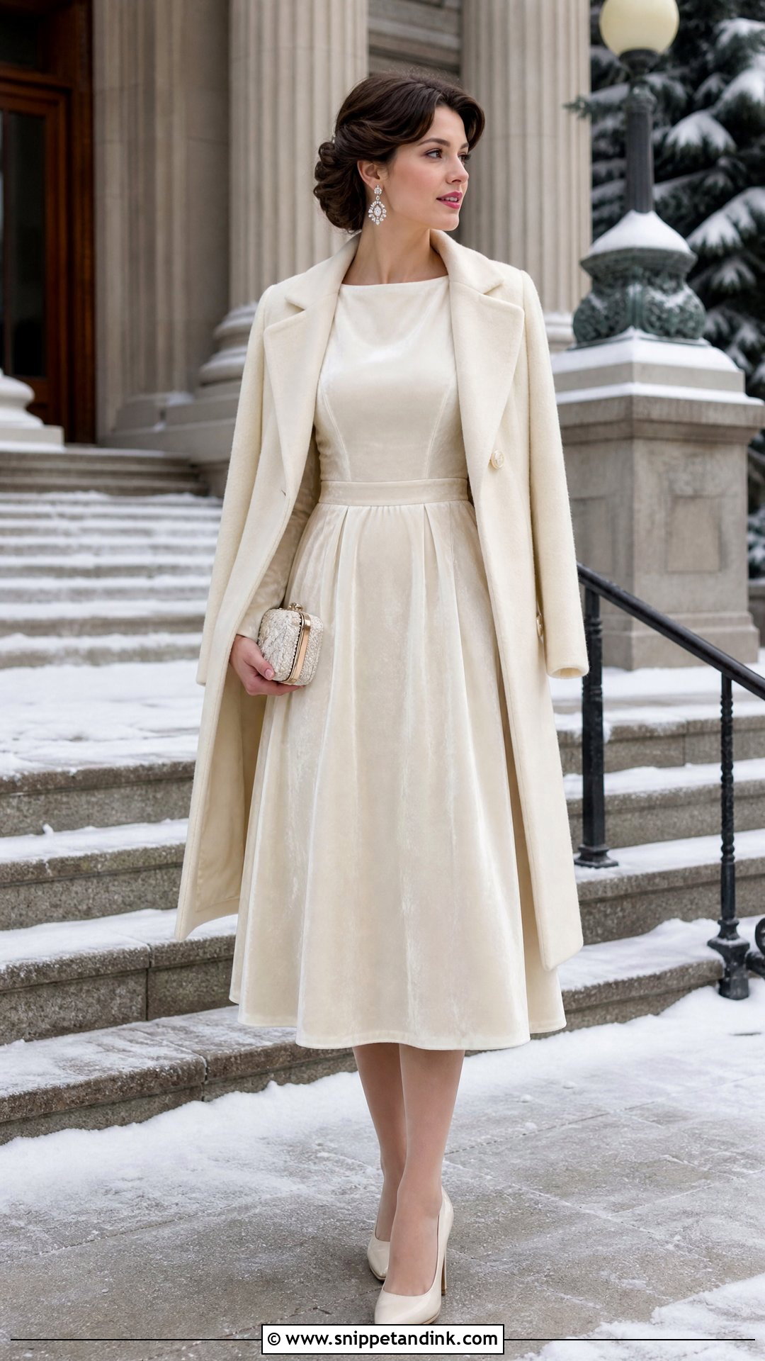 Vintage Velvet Civil Wedding Dress - Snippet and Ink - 20 Vintage Civil Wedding Dress Ideas