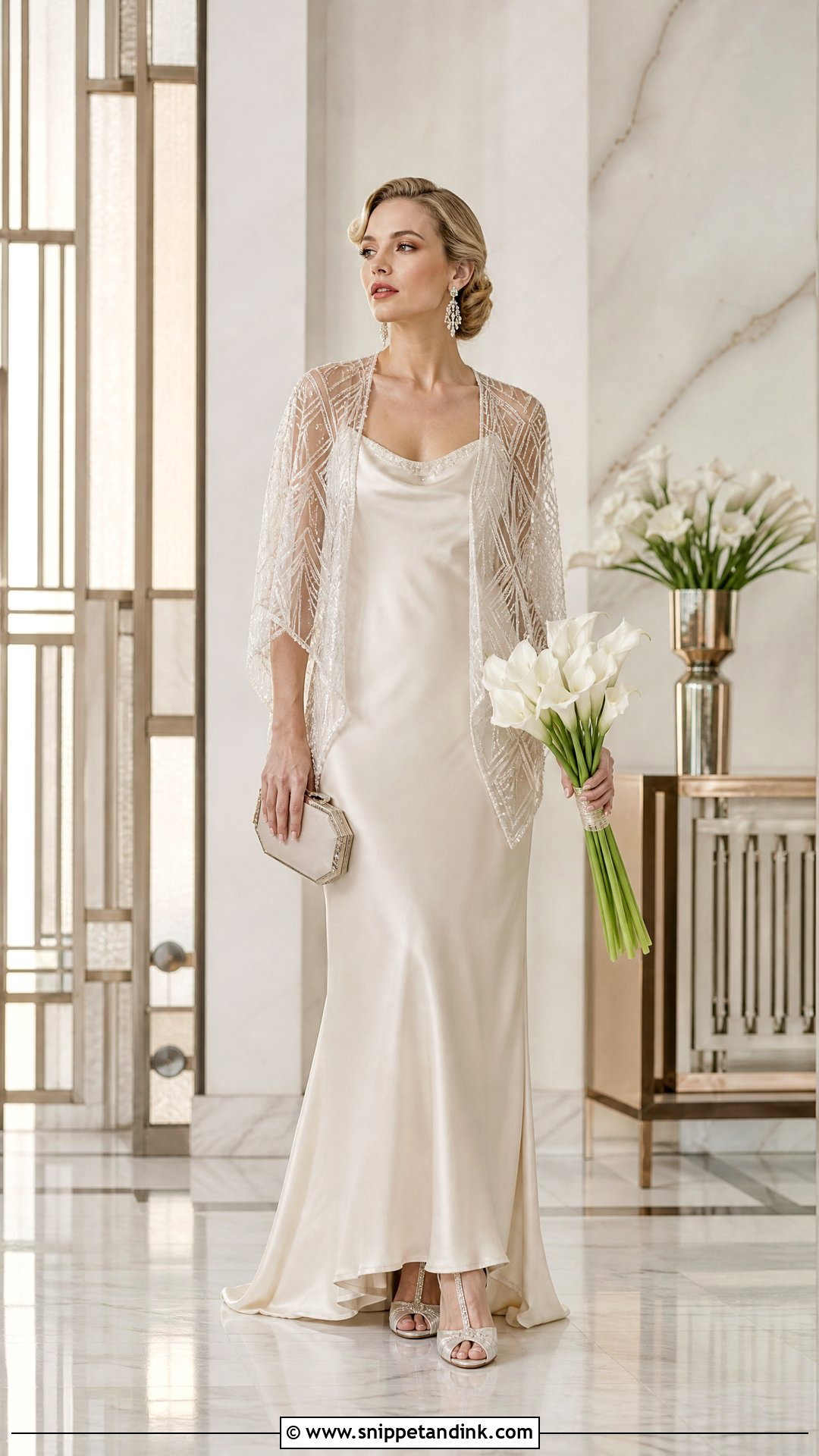 Vintage Wedding Dress With Beaded Shawl - Snippet and Ink - 25 Wedding Dress with Shawl Ideas