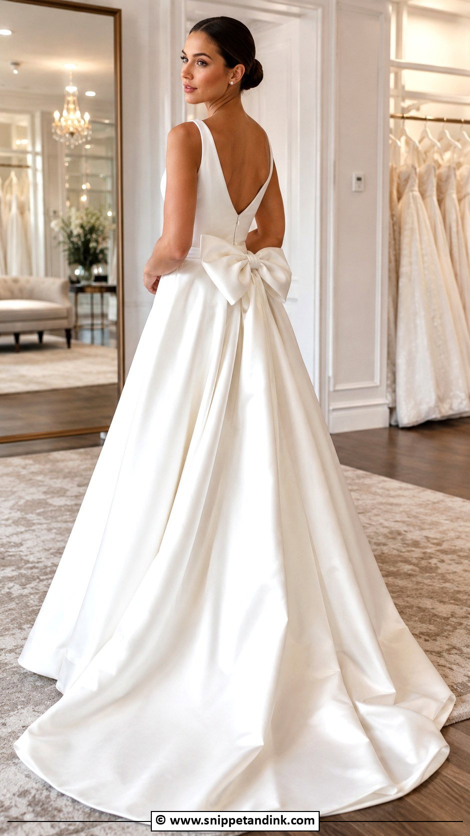 Vintage Wedding Dress With Bow - Snippet and Ink - 35 Vintage Wedding Dresses