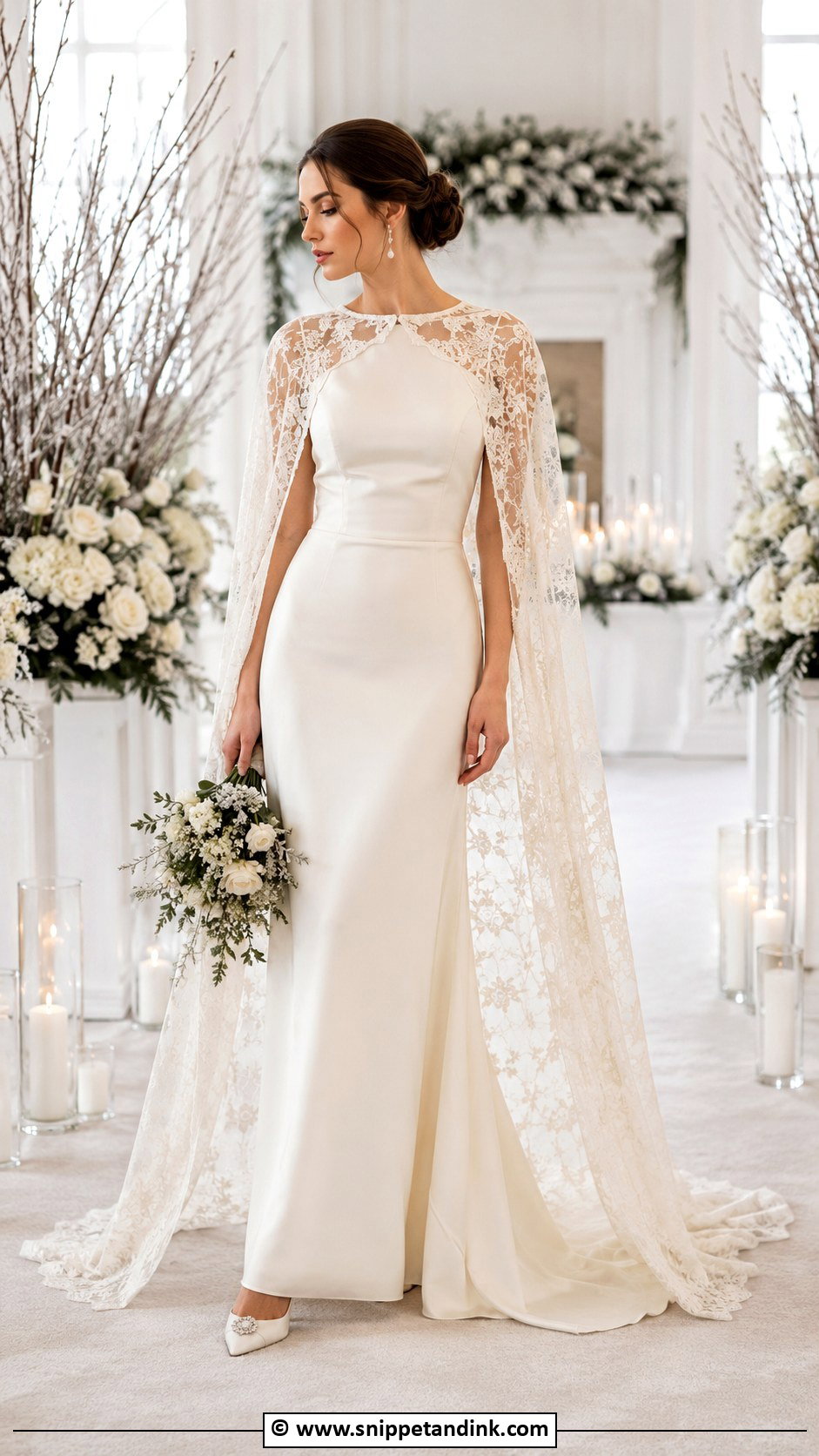 Vintage Wedding Dress With Cape - Snippet and Ink - 35 Vintage Wedding Dresses