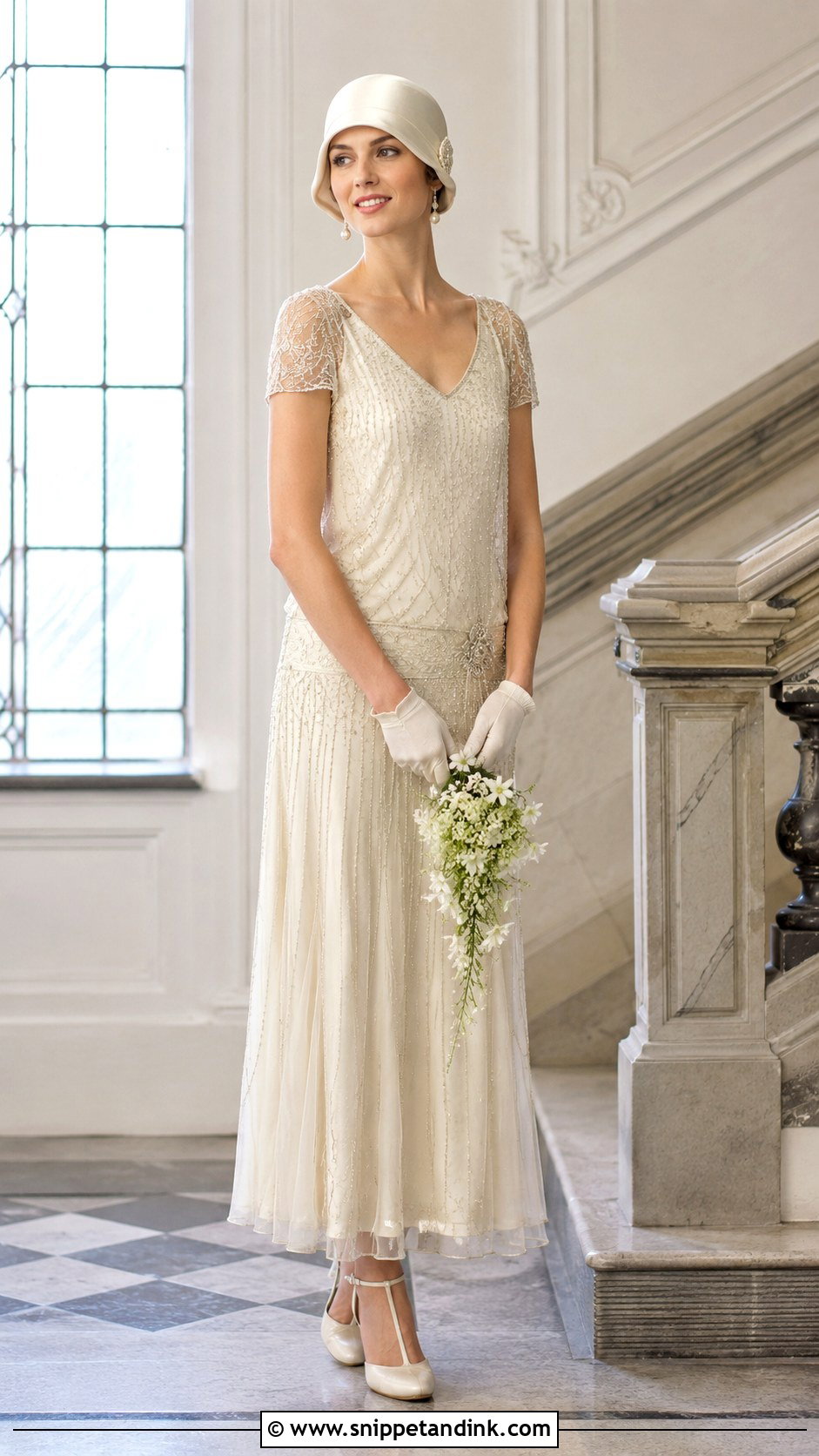 Vintage Wedding Dress With Cloche Hat - Snippet and Ink - 20 Wedding Dress with Hat Ideas