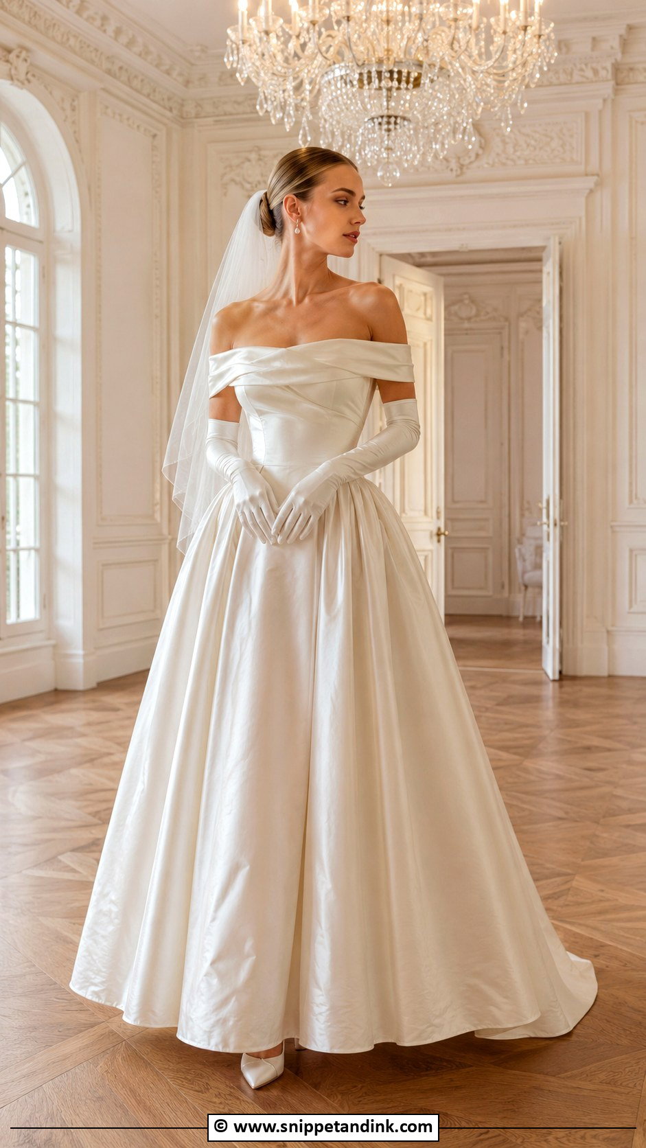 Vintage Wedding Dress With Gloves - Snippet and Ink - 35 Vintage Wedding Dresses