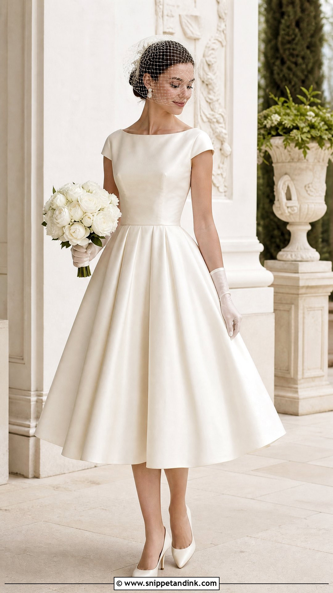 Vintage Wedding Dress With Gloves - Snippet and Ink - 20 Vintage Retro Wedding Dress Ideas