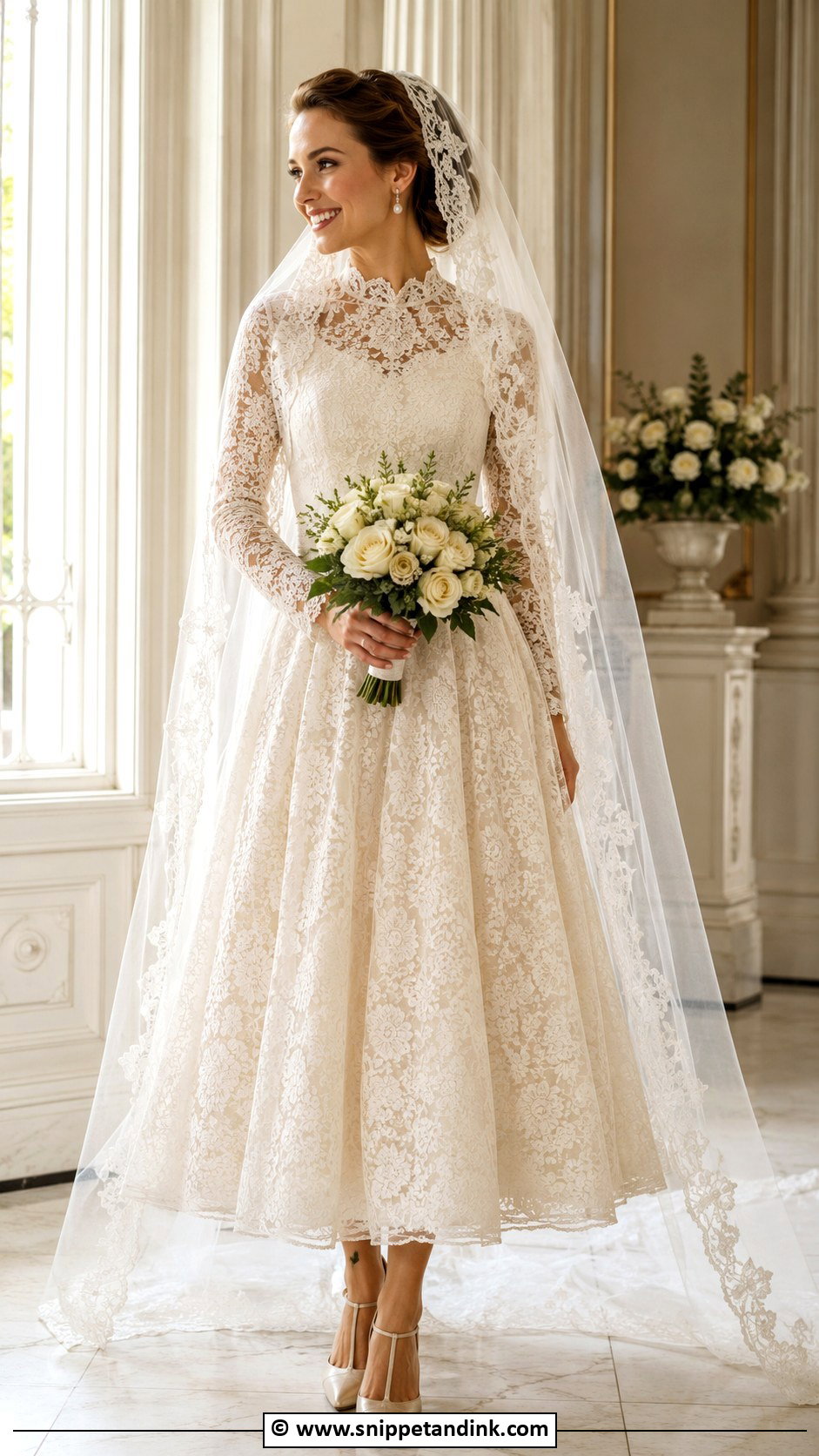 Vintage Wedding Dress With Veil - Snippet and Ink - 30 Vintage Wedding Dress Ideas