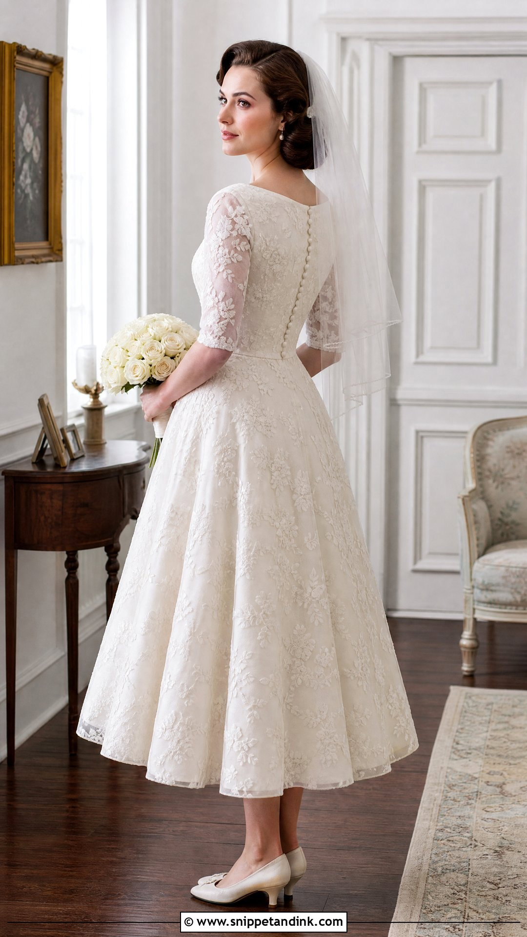 Vintage Wedding Dress with Flower Embroidery - Snippet and Ink - 20 Wedding Dress with Flower Embroidery Ideas