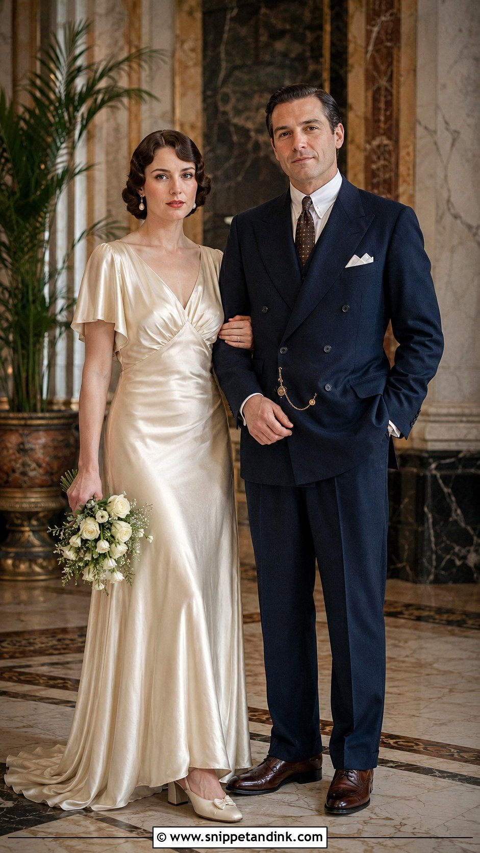 Vintage Wedding Outfits - Snippet and Ink - 20 Couple Aesthetic Wedding Outfits