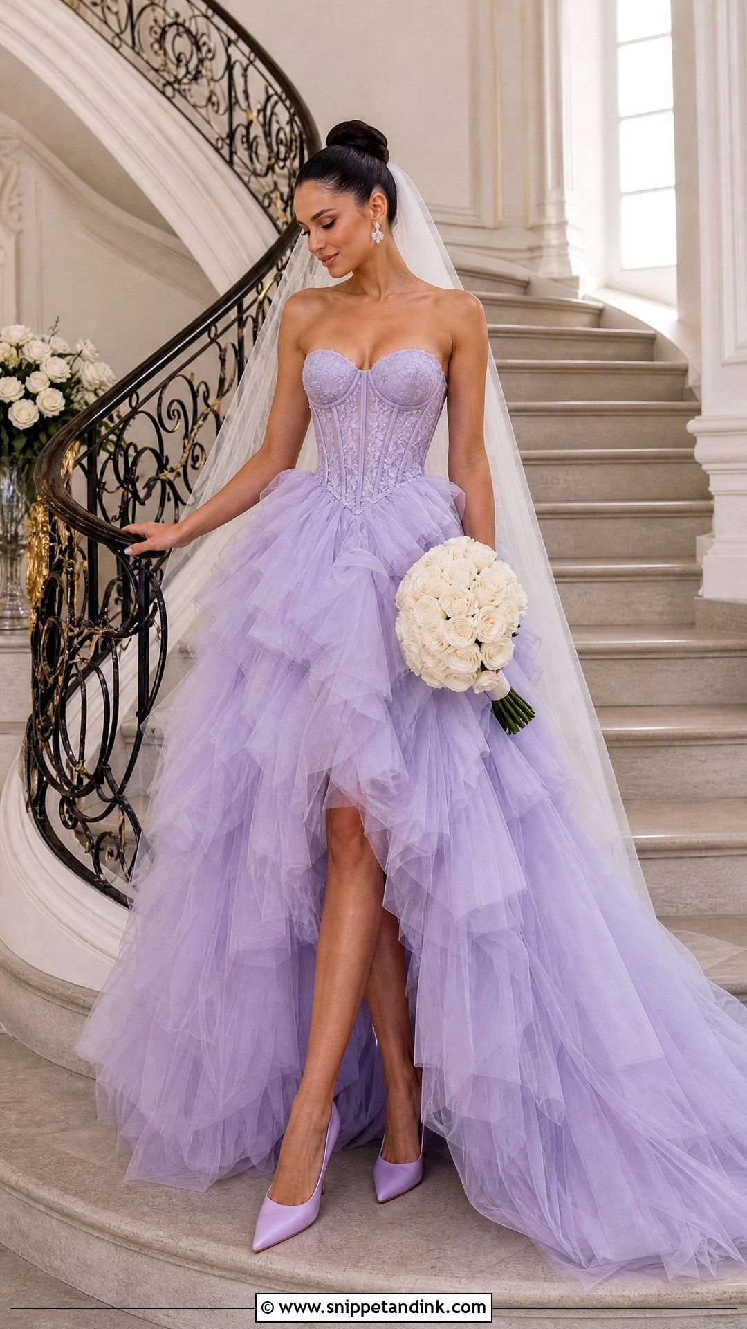 Violet Corset Wedding Dress - Snippet and Ink - 20 Violet Wedding Dress Ideas