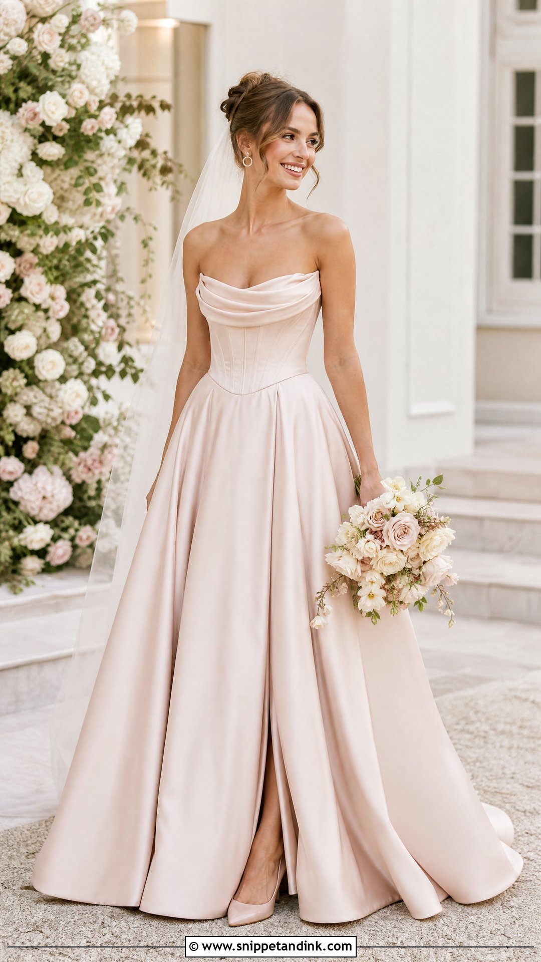 Vivienne Blush Wedding Dress - Snippet and Ink - 20 Vivienne Wedding Dress Ideas