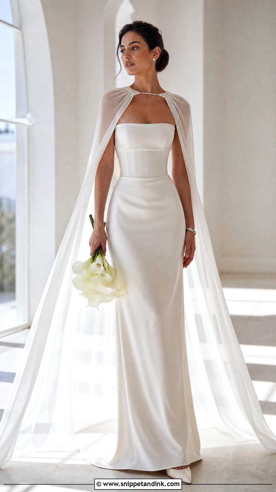 Vivienne Cape Wedding Dress - Snippet and Ink - 20 Vivienne Wedding Dress Ideas