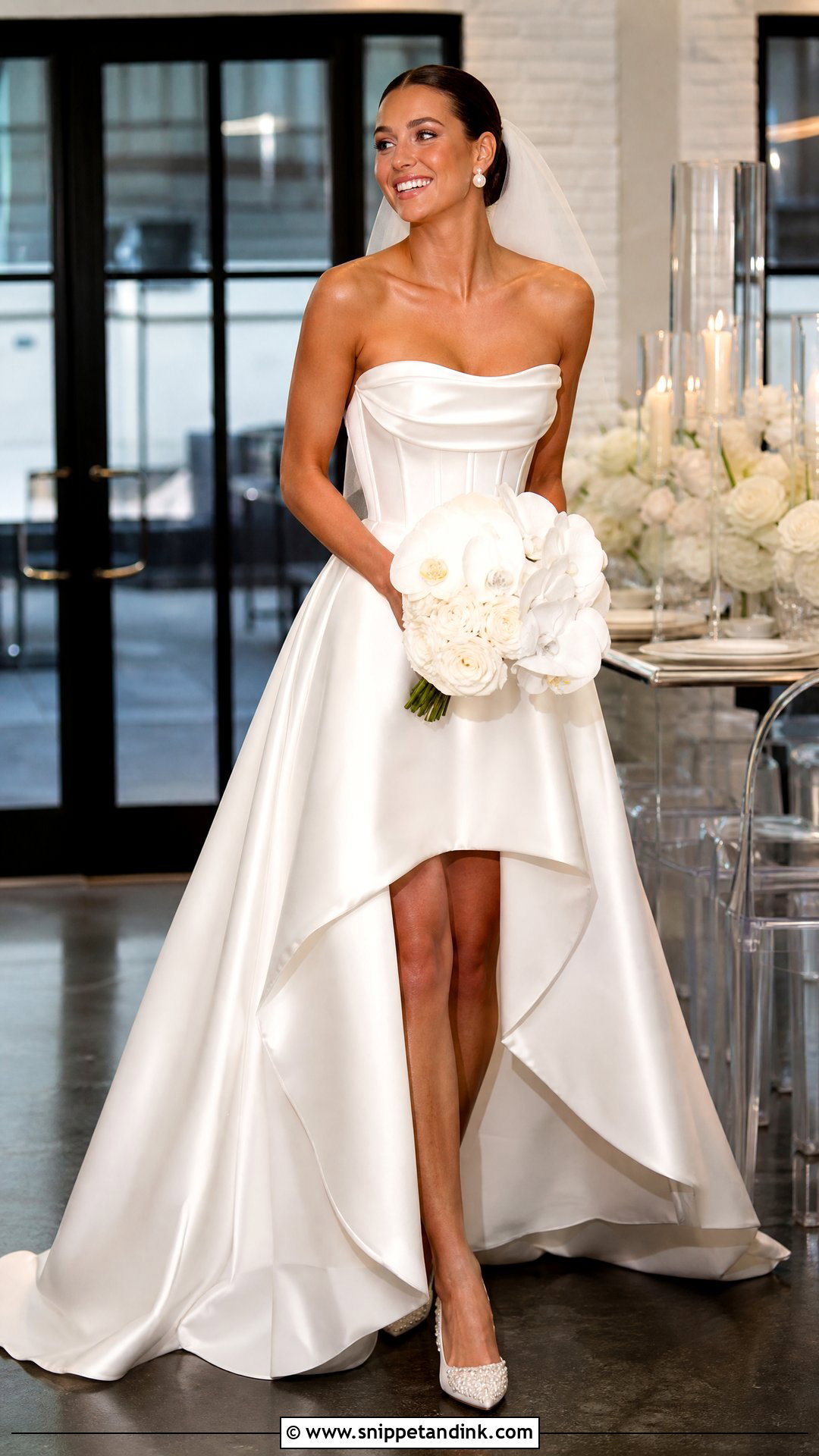 Vivienne High Low Wedding Dress - Snippet and Ink - 20 Vivienne Wedding Dress Ideas