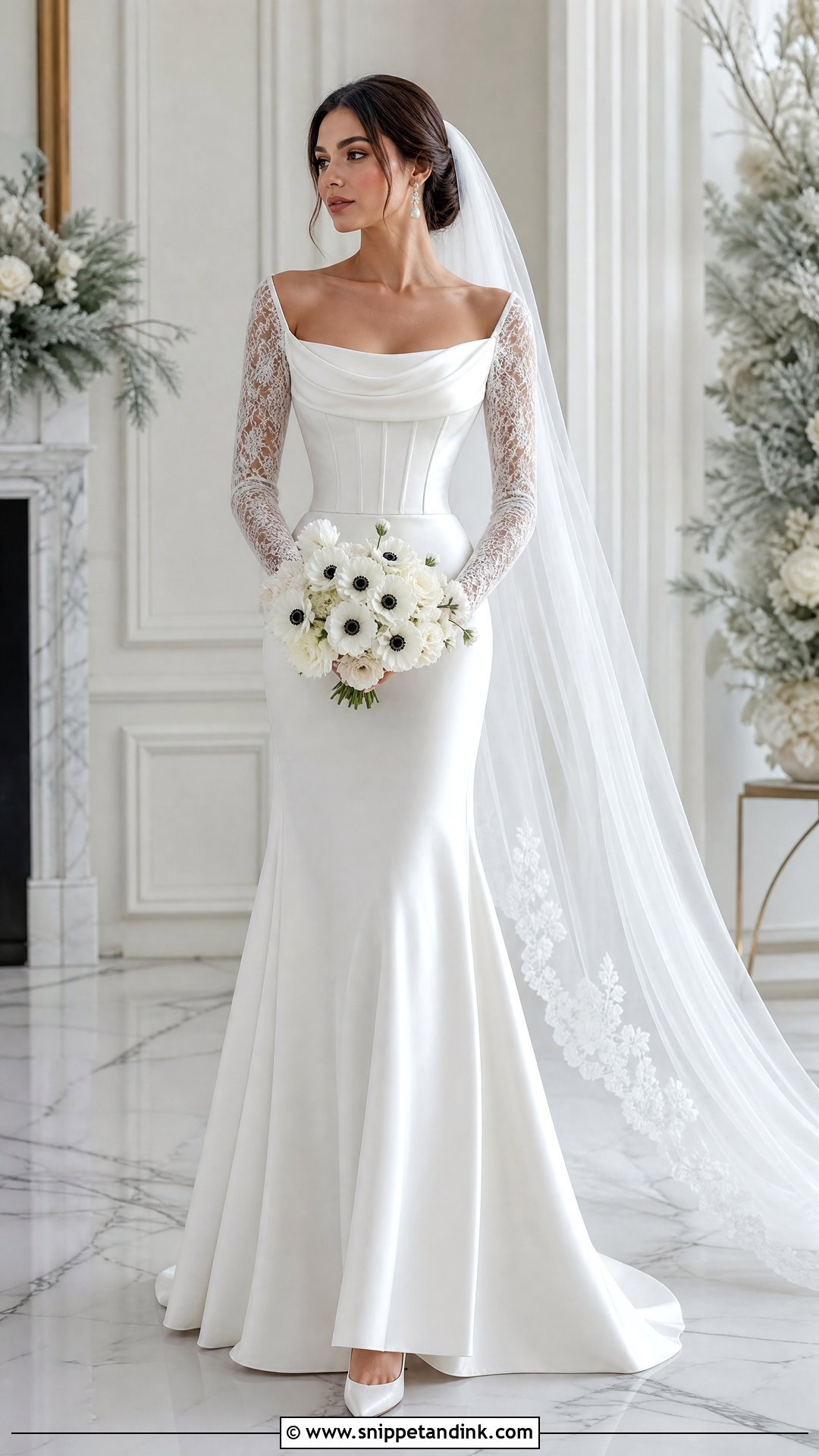 Vivienne Long Sleeve Wedding Dress - Snippet and Ink - 20 Vivienne Wedding Dress Ideas