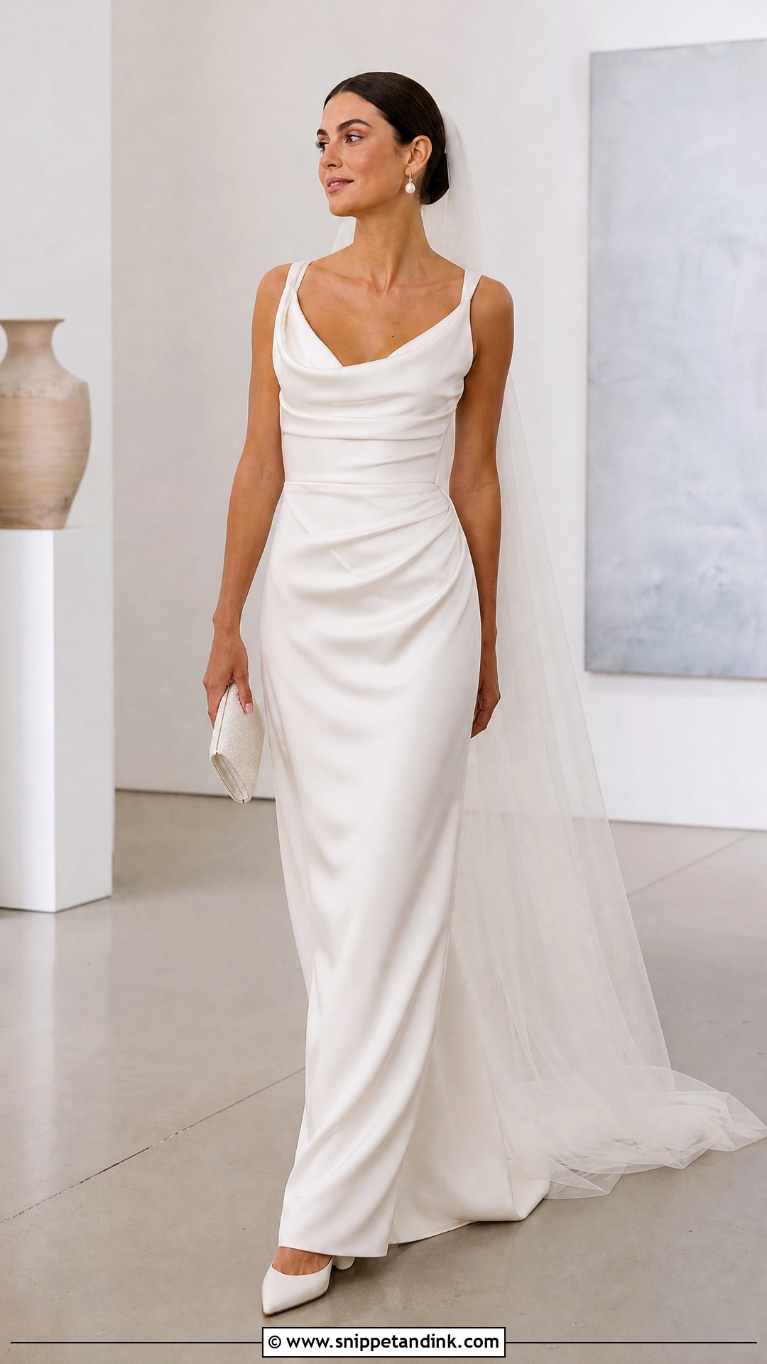 Vivienne Minimalist Column Wedding Dress - Snippet and Ink - 20 Vivienne Wedding Dress Ideas